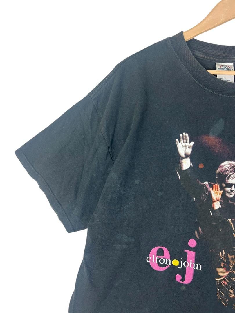 Band Tees Vintage Y2K Elton John Radio City Tour T-Shirt Size US XL / EU 56 / 4 - 5 Thumbnail