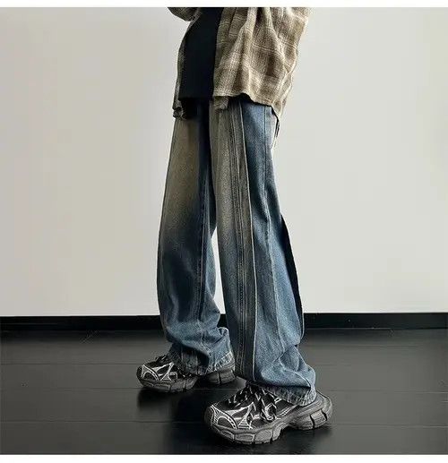 Jean Horiko x Akai Wide Leg Jeans Baggy Y2k Washed Trousers Size US 30 / EU 46 - 5 Thumbnail