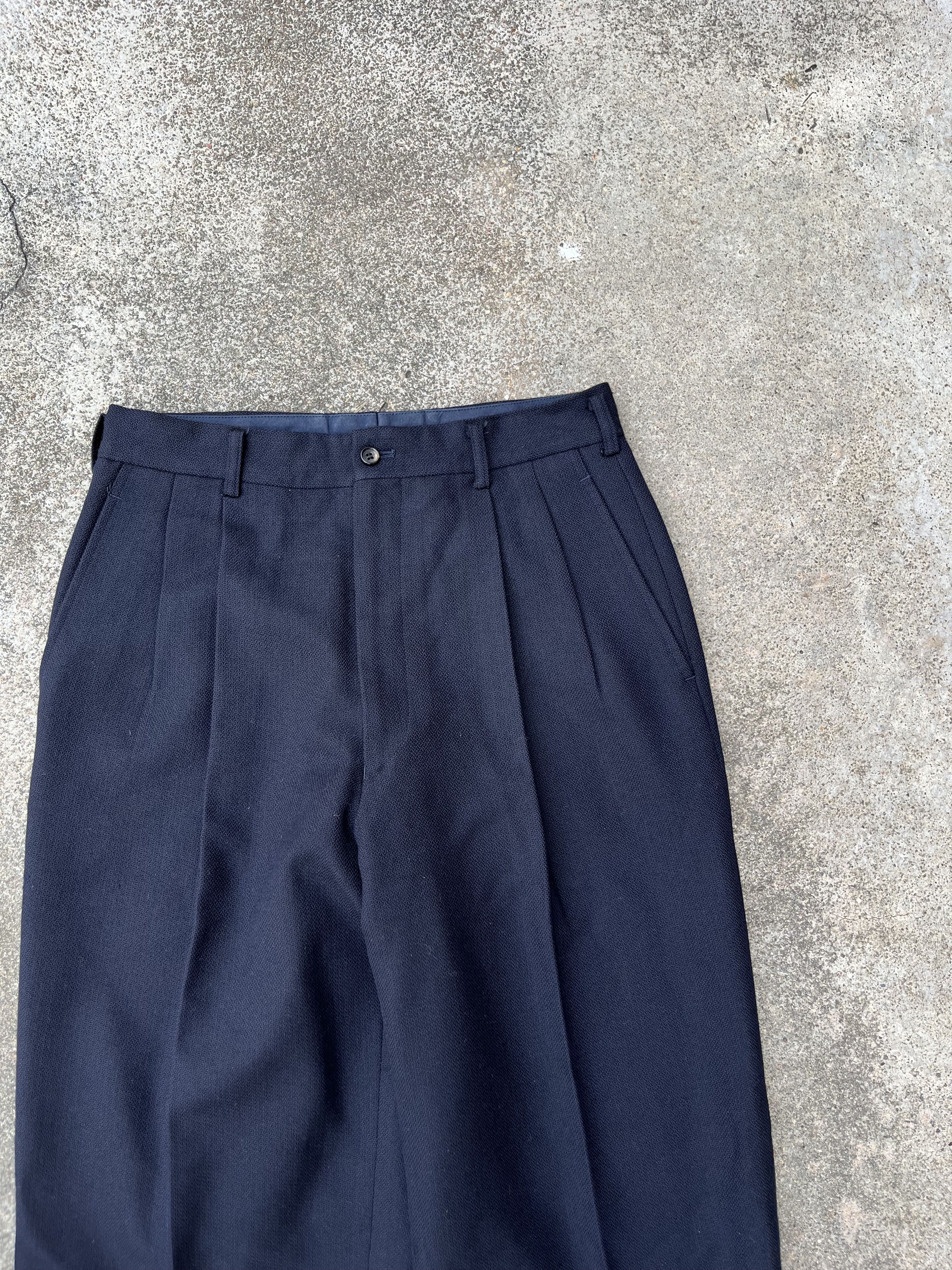 Comme des Garcons × Comme des Garcons Homme Plus × Vintage AW91 Comme Des Garcons Gabardine Wool Pants Size US 30 / EU 46 - 4 Thumbnail