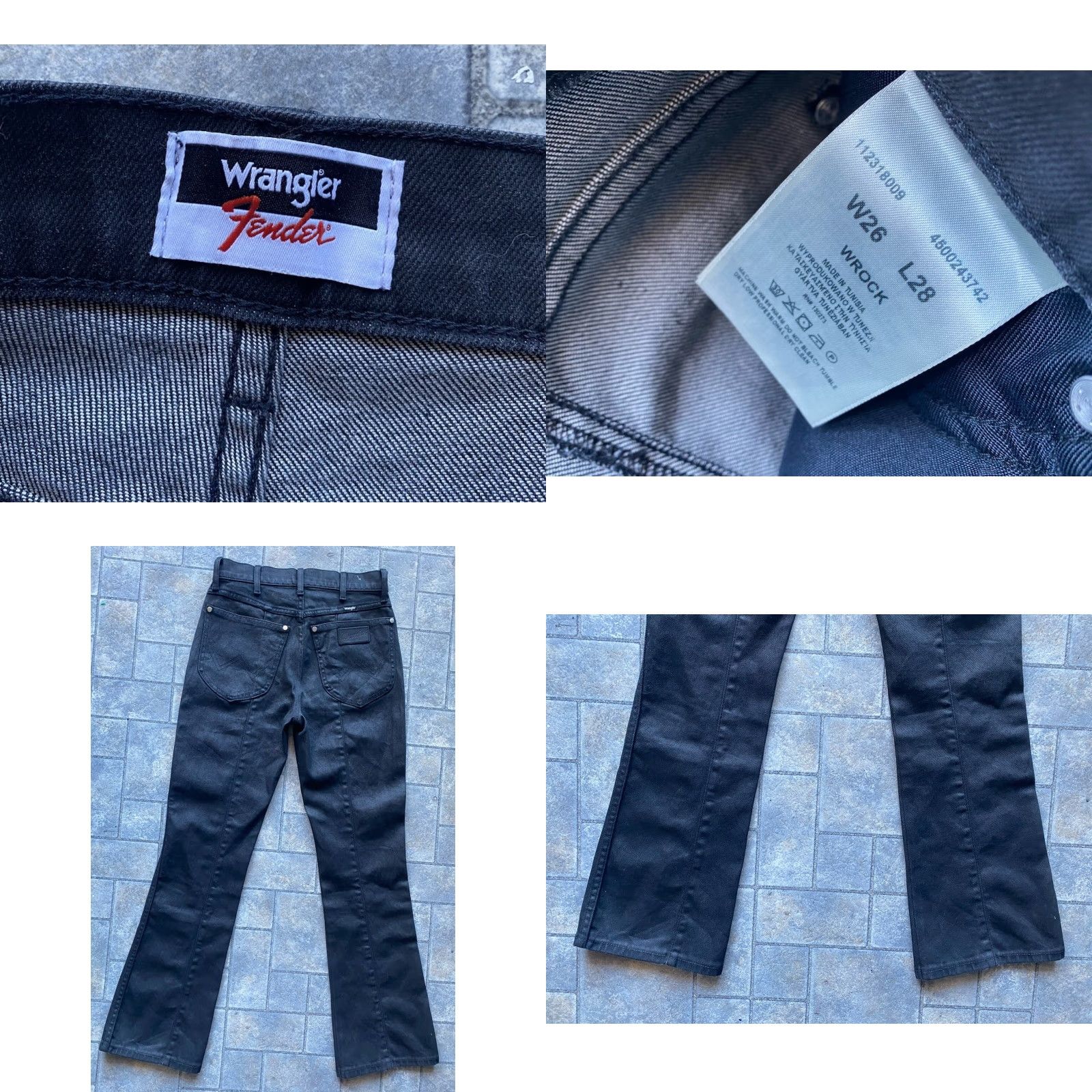 Wrangler Wrangler Pants Women Black 26 Regular 28 26x28 Fender Not New Flaws may be present Size 26" / US 2 / IT 38 - 8 Thumbnail