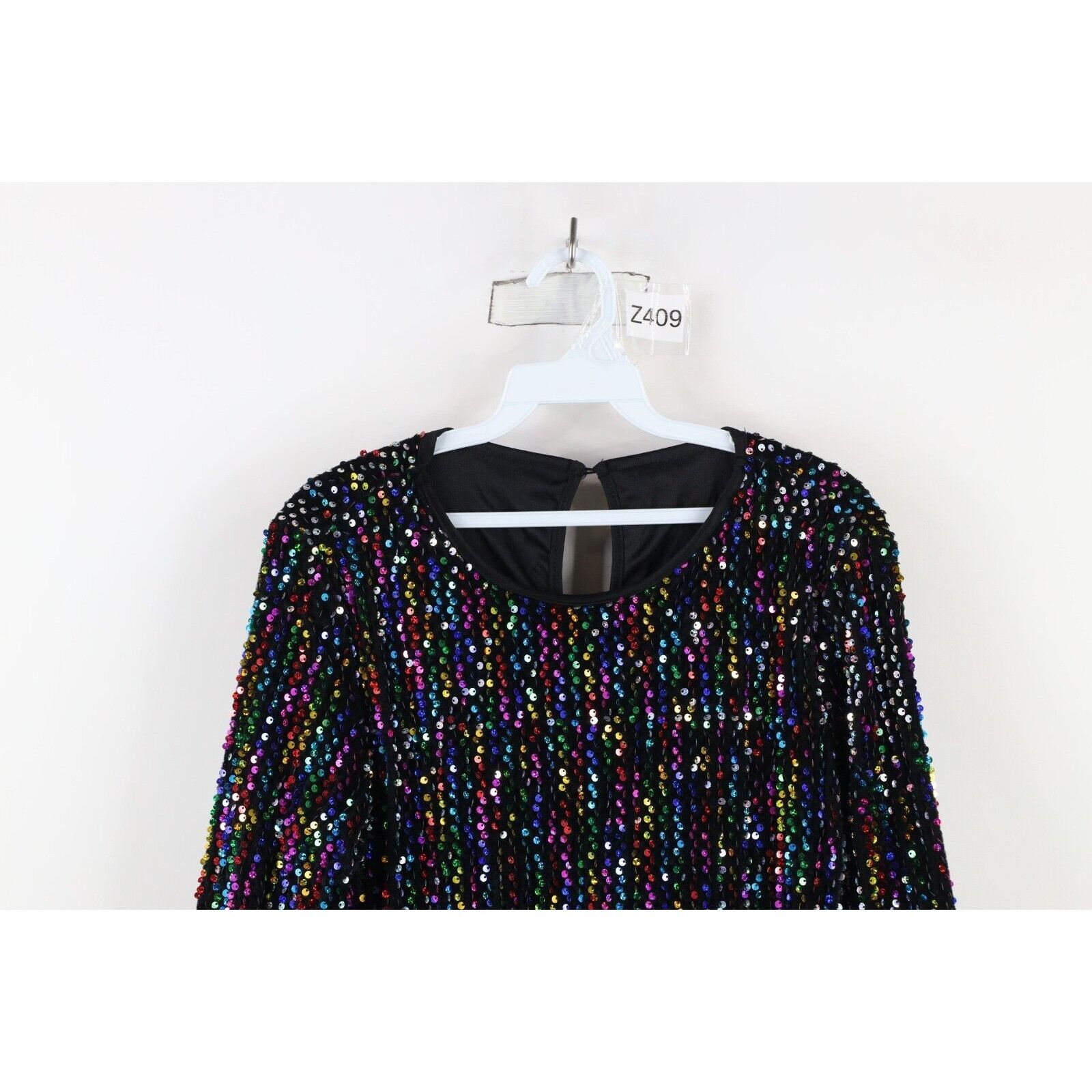 Vintage Vintage 90s Y2K Streetwear Rainbow Sequin Dress Size M / US 6-8 / IT 42-44 - 2 Thumbnail