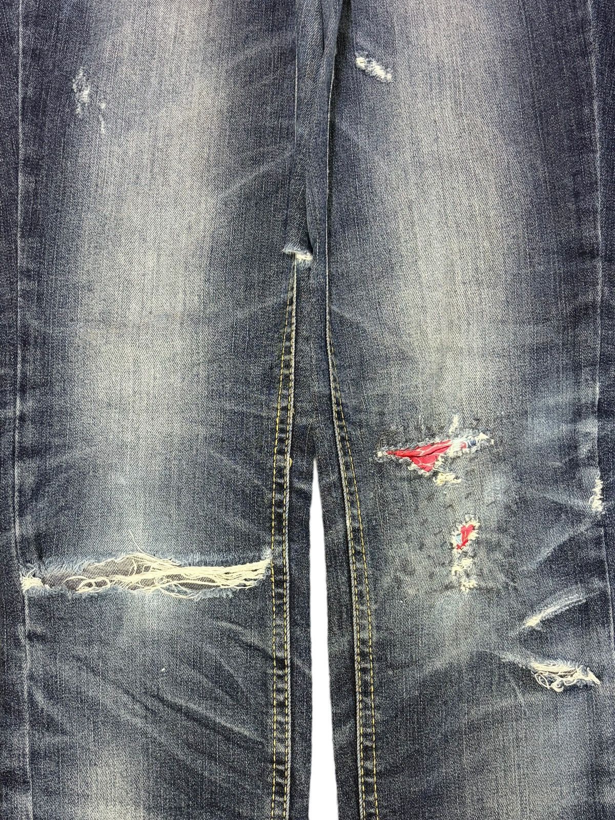 A.P.C. Vintage Y2K Lolita Patches Distressed Jeans Size 28" / US 6 / IT 42 - 3 Thumbnail