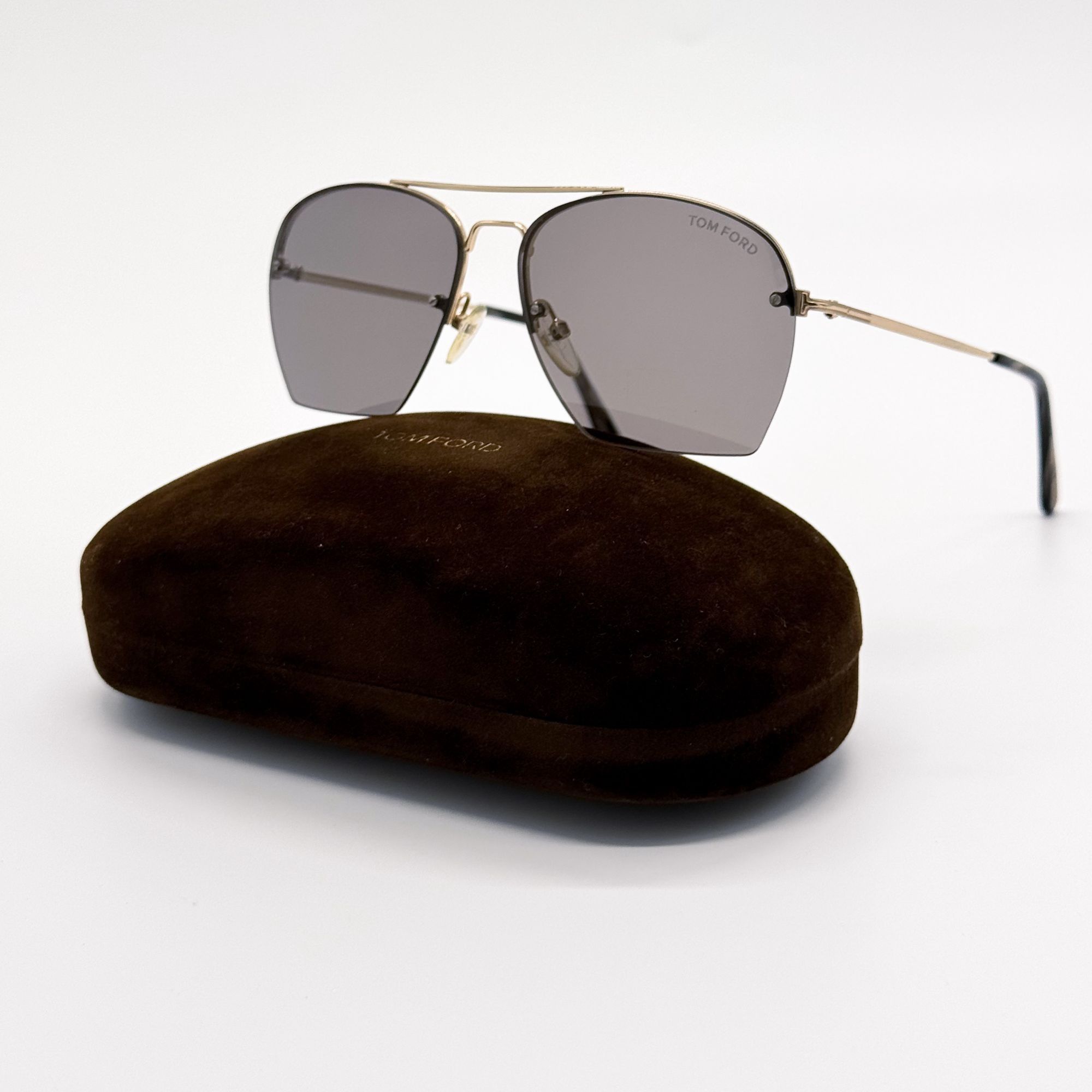 Tom Ford NEW TOM FORD WHELAN SUNGLASSES TF505 28E AVIATOR GOLD FY0505 Size ONE SIZE - 1 Thumbnail