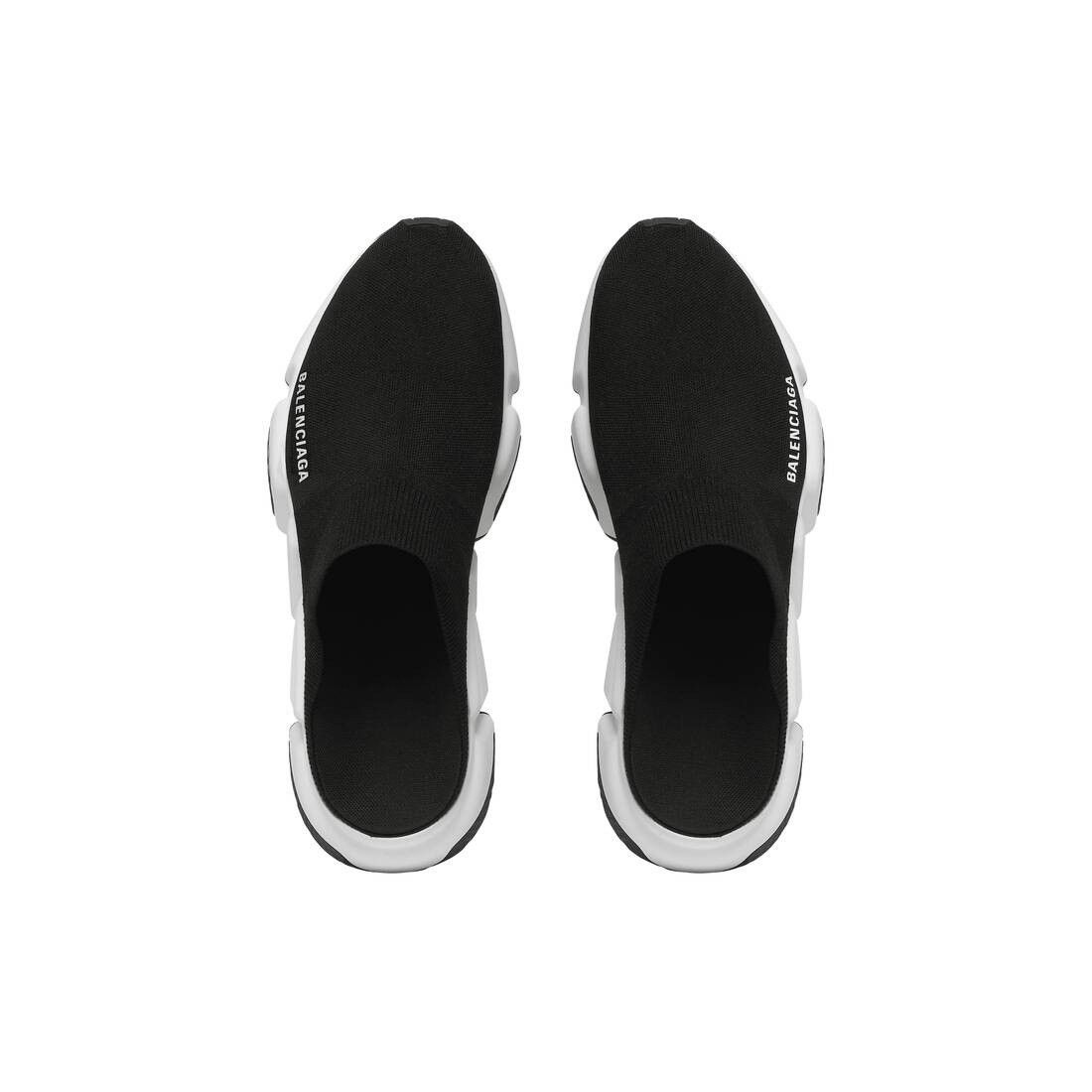 Balenciaga o1mt1gz0425 Speed Recycled Knit Mules in Black Size US 10 / EU 43 - 4 Thumbnail