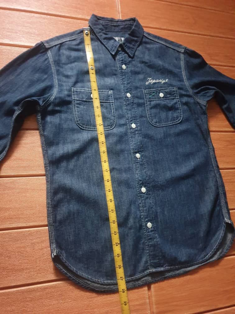 If Six Was Nine 💥Takeo kikuchi Japanese brand chambray shirt Size US M / EU 48-50 / 2 - 8 Thumbnail
