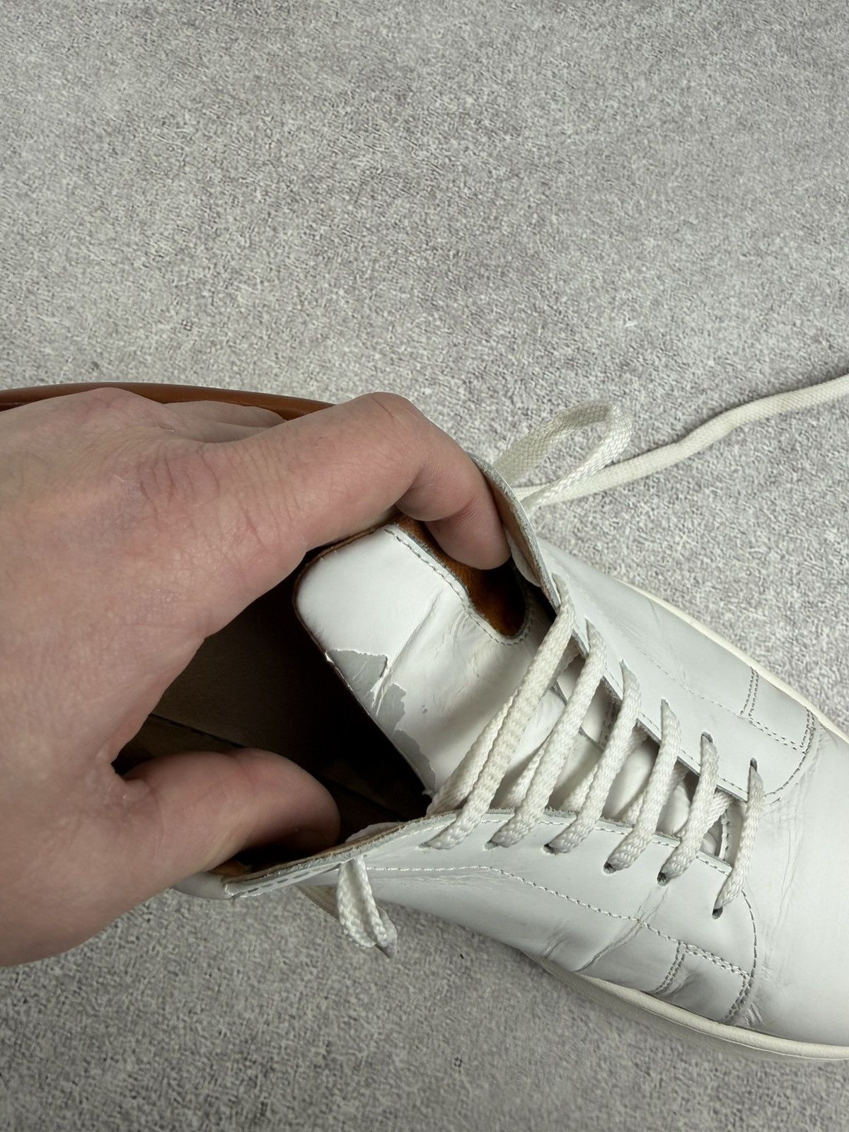Eleventy Eleventy White Leather Sneakers Men’s Size 43 Size US 10 / EU 43 - 15 Thumbnail