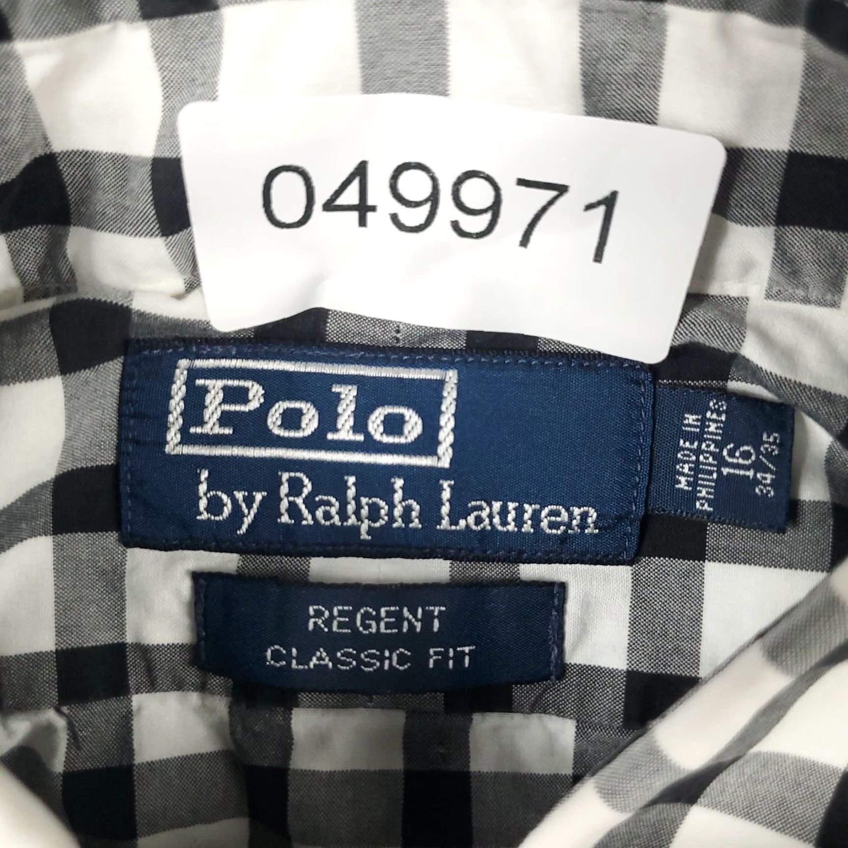 Ralph Lauren Ralph Lauren Dress Shirt Mens 16 Gray Check Long Sleeve Button Up Size 42R - 6 Thumbnail