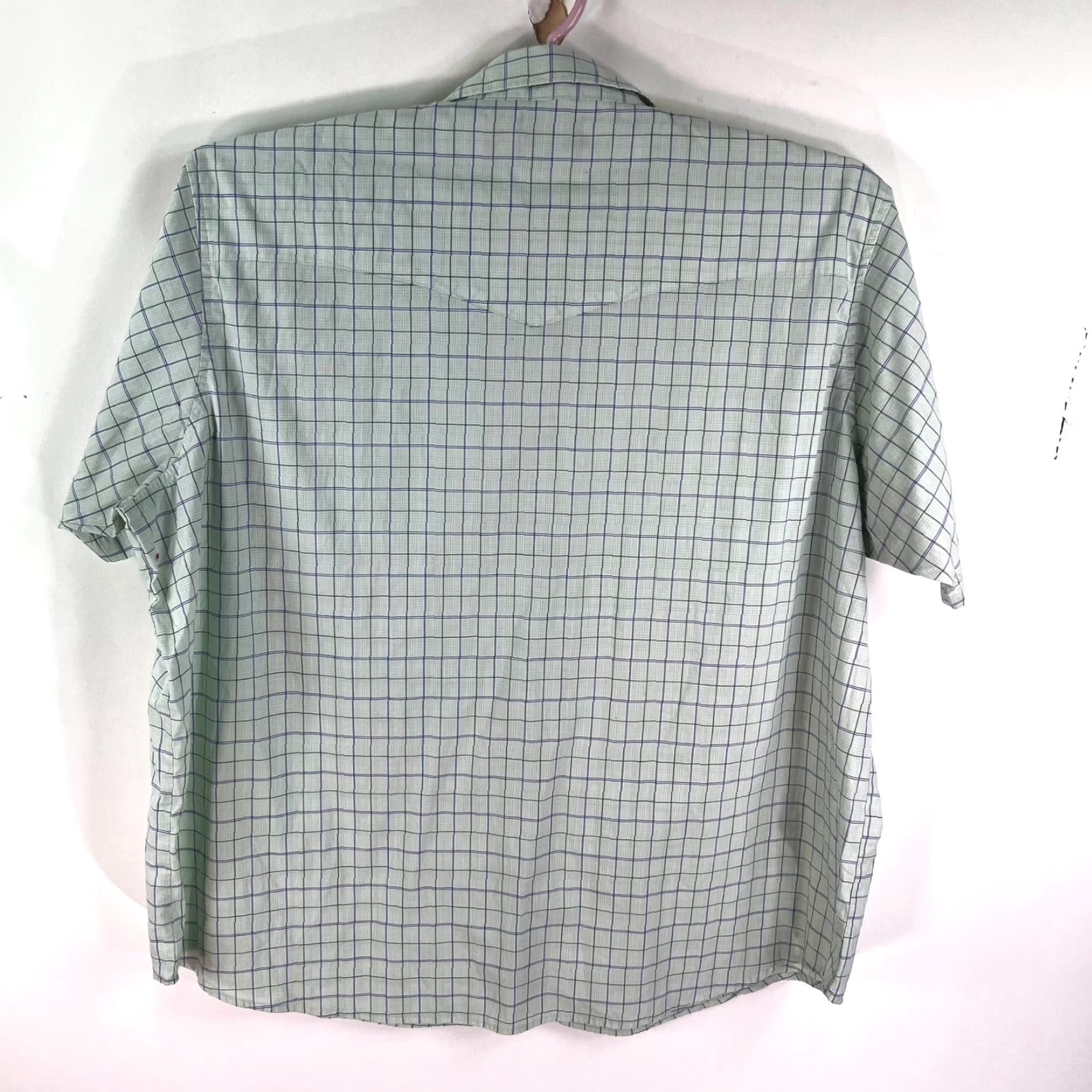 Wrangler Wrangler Pearl Snap Button Short Sleeve Shirt Mens Size 3X Green Check Shirt Size US XXL / EU 58 / 5 - 6 Thumbnail