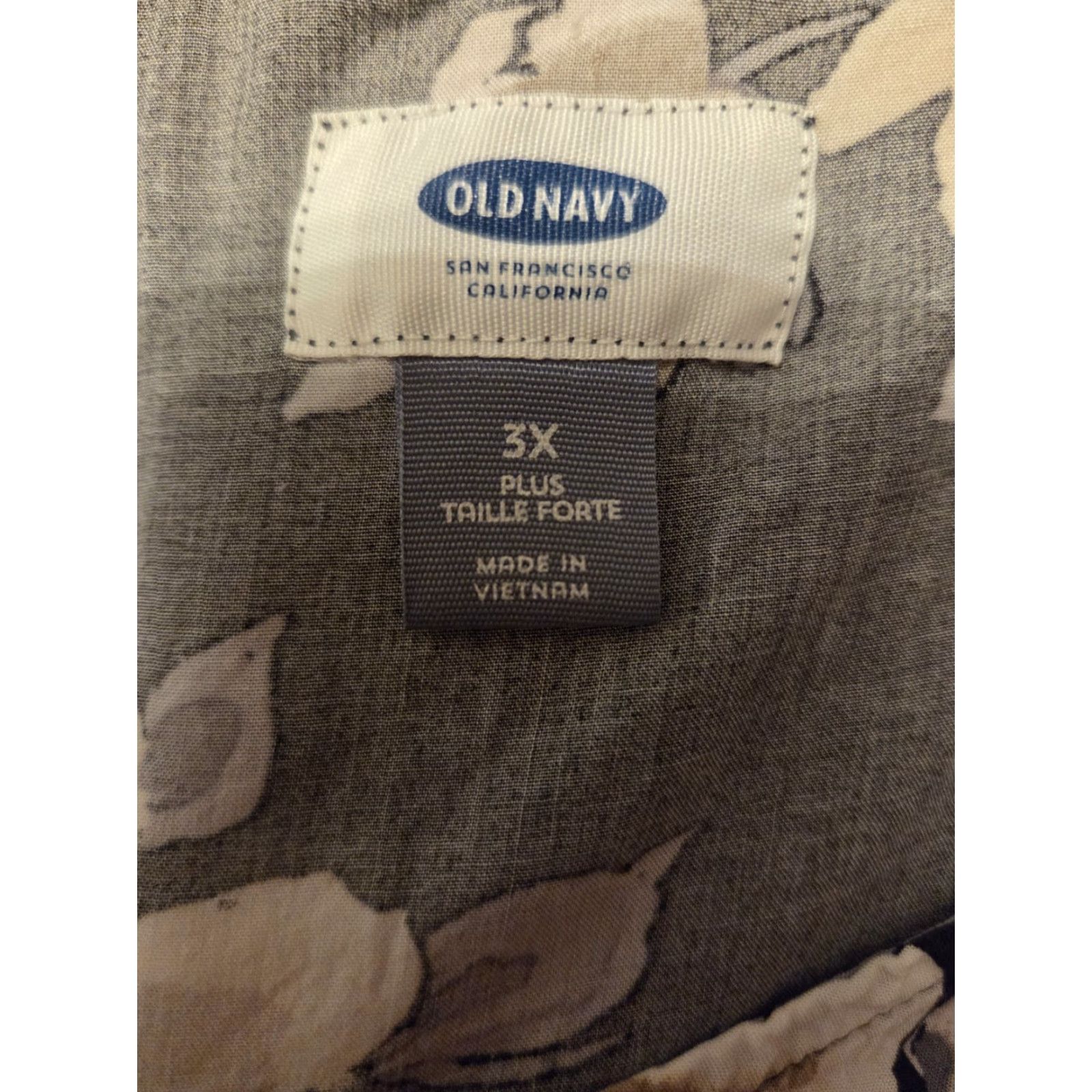 Old Navy Old Navy Gray Floral Print Mini Shift Dress 3X Plus Size XXL / US 16-18 / IT 52-54 - 6 Thumbnail