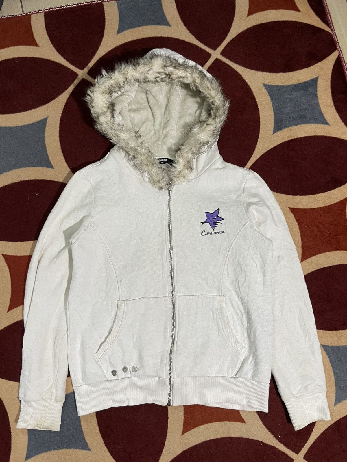 Converse (Send offer) CONVERSE FUR HOODIE JACKET Size US M / EU 48-50 / 2 - 1 Thumbnail