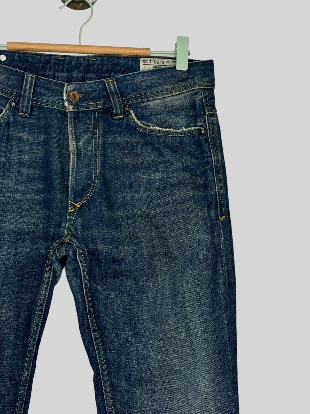 Diesel × Hysteric Glamour × Japanese Brand VTG DIESEL INDUSTRY DISTRESSED MOD VIKER MUD WASH DENIM Size US 31 - 5 Thumbnail
