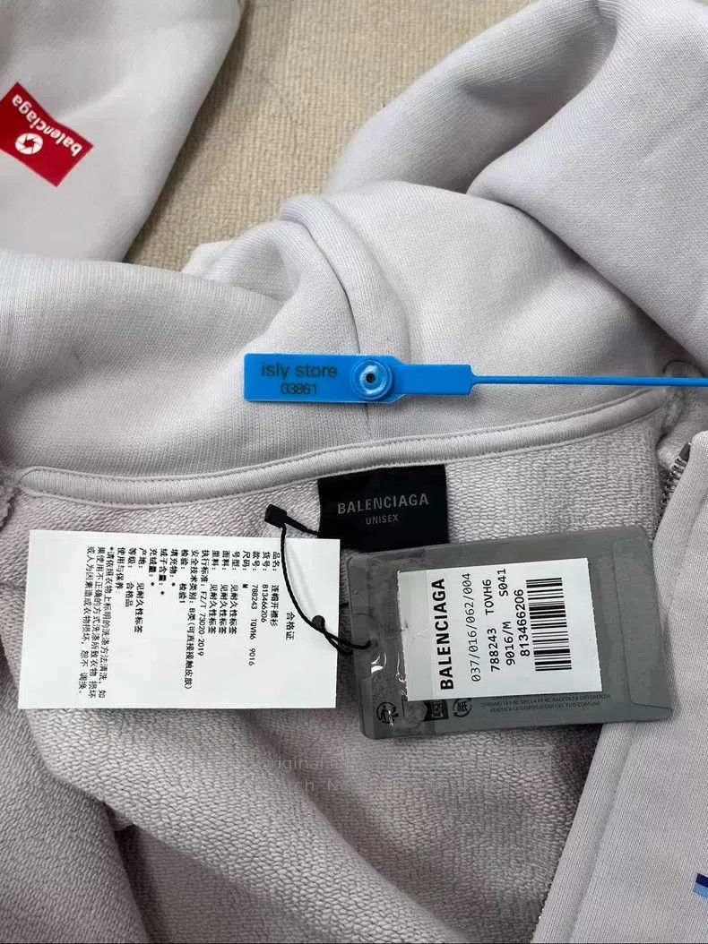 Balenciaga Balenciaga Letter All-Over Printed Casual Hooded Sweatshir Size US M / EU 48-50 / 2 - 4 Thumbnail