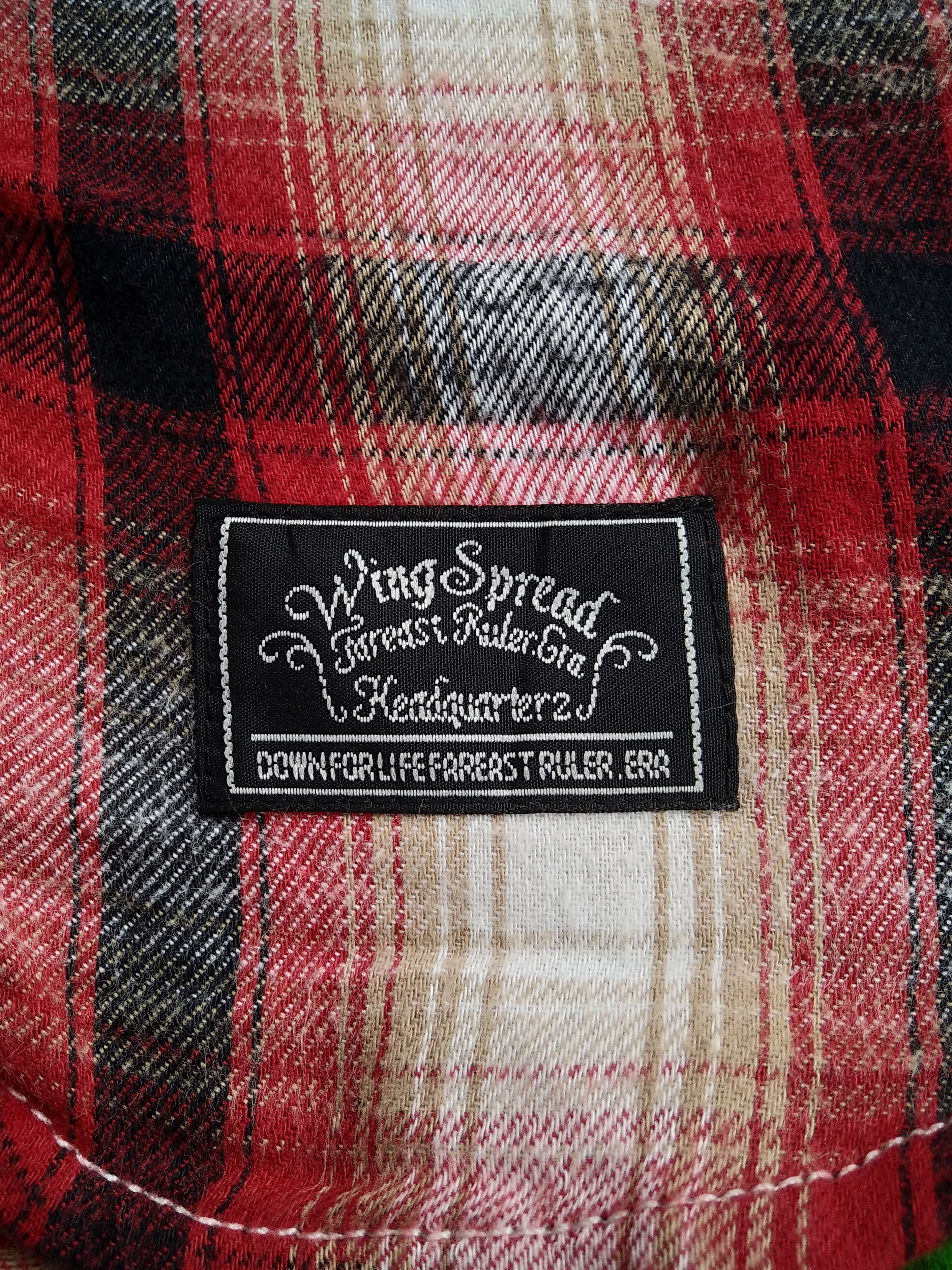 If Six Was Nine × Japanese Brand × Le Grande Bleu (L.G.B.) Wing Spread Plaid Flannel Hoodie Shirt LGB Style Size US M / EU 48-50 / 2 - 7 Thumbnail