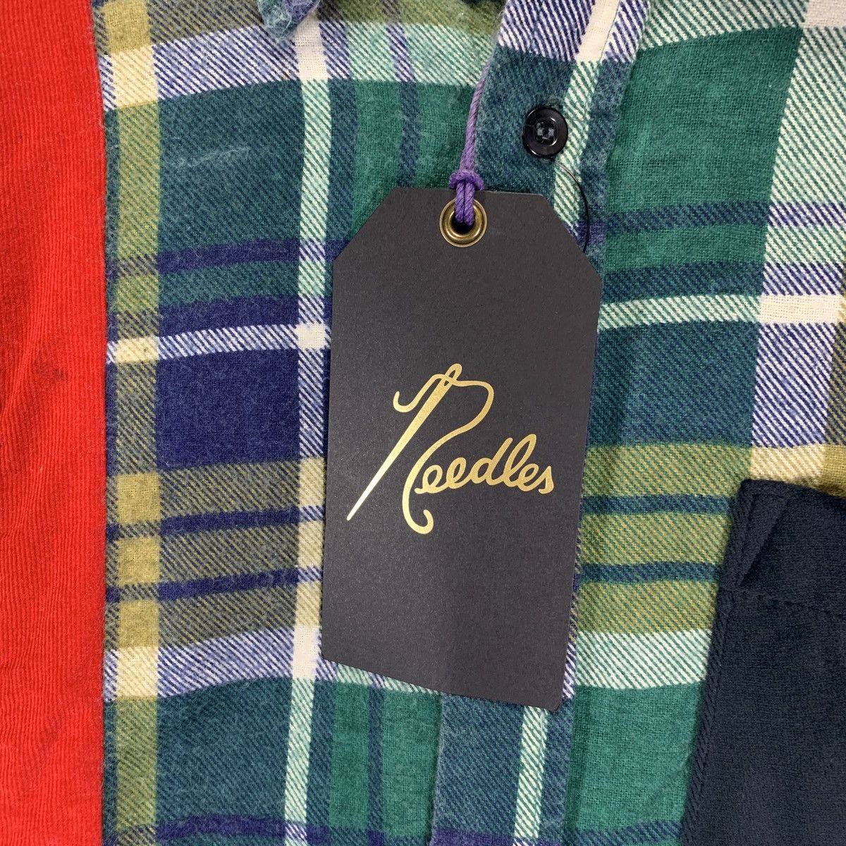 Needles NEW W/TAG! NEEDLES REBUILD 7 CUT FLANNEL SHIRT Size US M / EU 48-50 / 2 - 8 Thumbnail