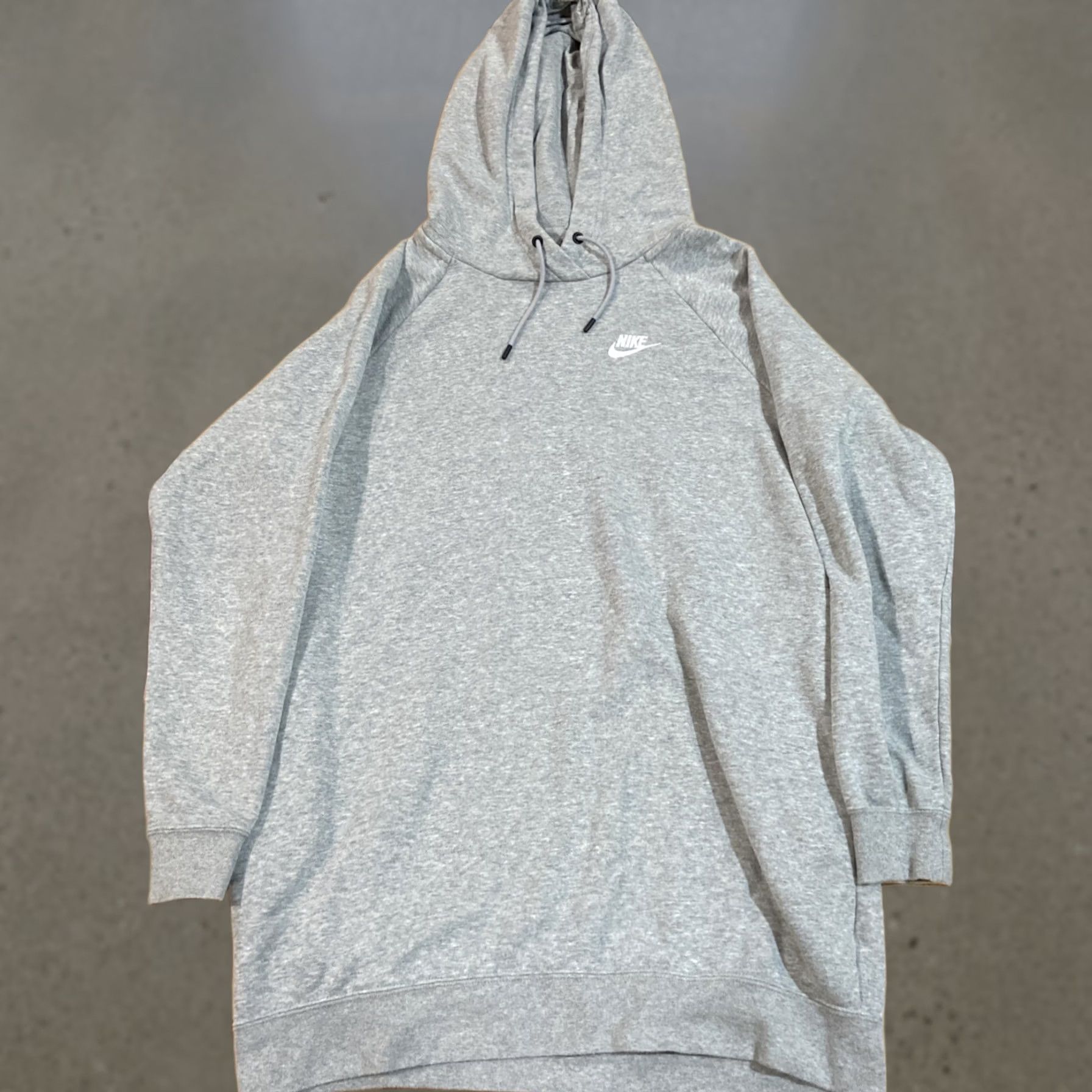 Nike Nike Women’s Hoodie Dress Gray Long Sleeve Fleece Oversized Pullover with Hood, Drawstring, Pockets, Size S Size S / US 4 / IT 40 - 1 Thumbnail