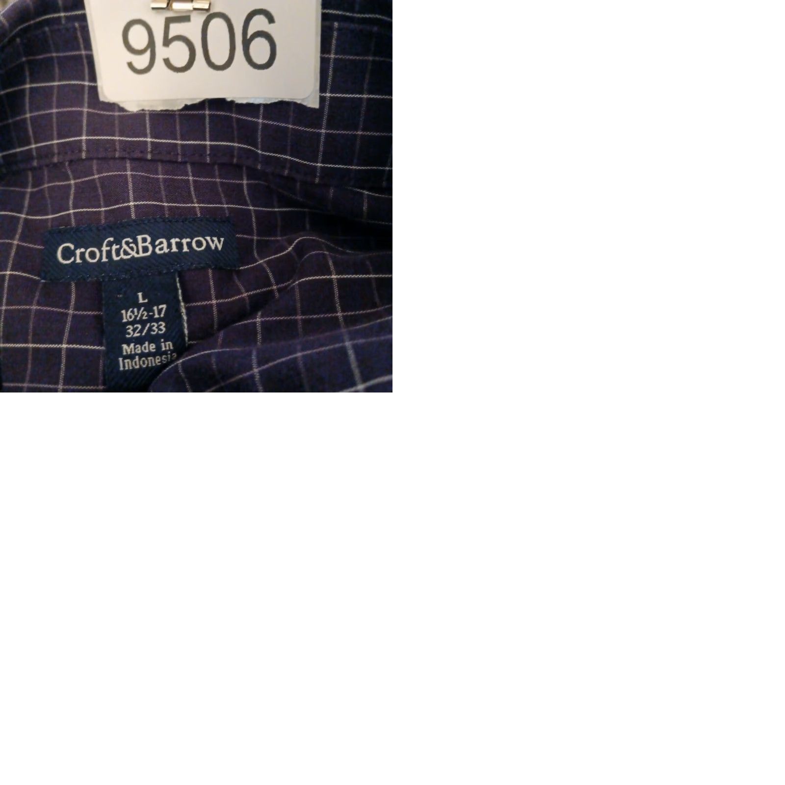Croft & Barrow Croft & Barrow Shirt Mens Large Purple Plaid Long Sleeve Button Down Size US L / EU 52-54 / 3 - 9 Thumbnail