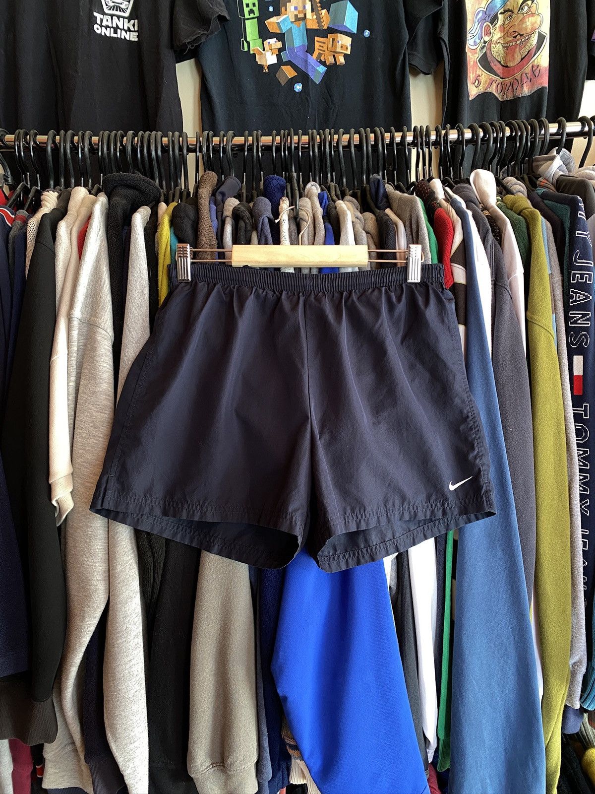 Nike VINTAGE NIKE NYLON SHORTS Y2k Size US 31 - 1 Thumbnail