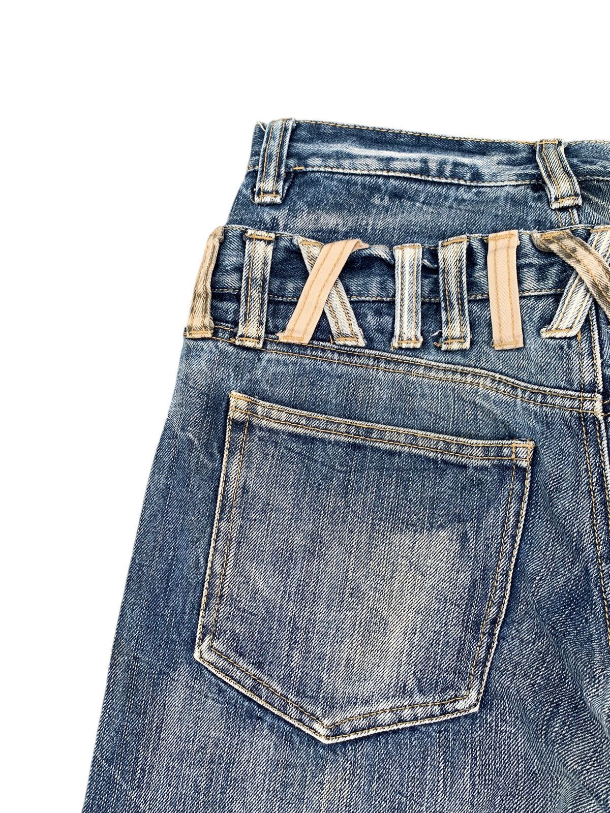 Kapital DOUBLE WAIST MUDMAX RUSTY PUNK JAPANESE DISTRESSED DENIM Size US 28 / EU 44 - 12 Thumbnail