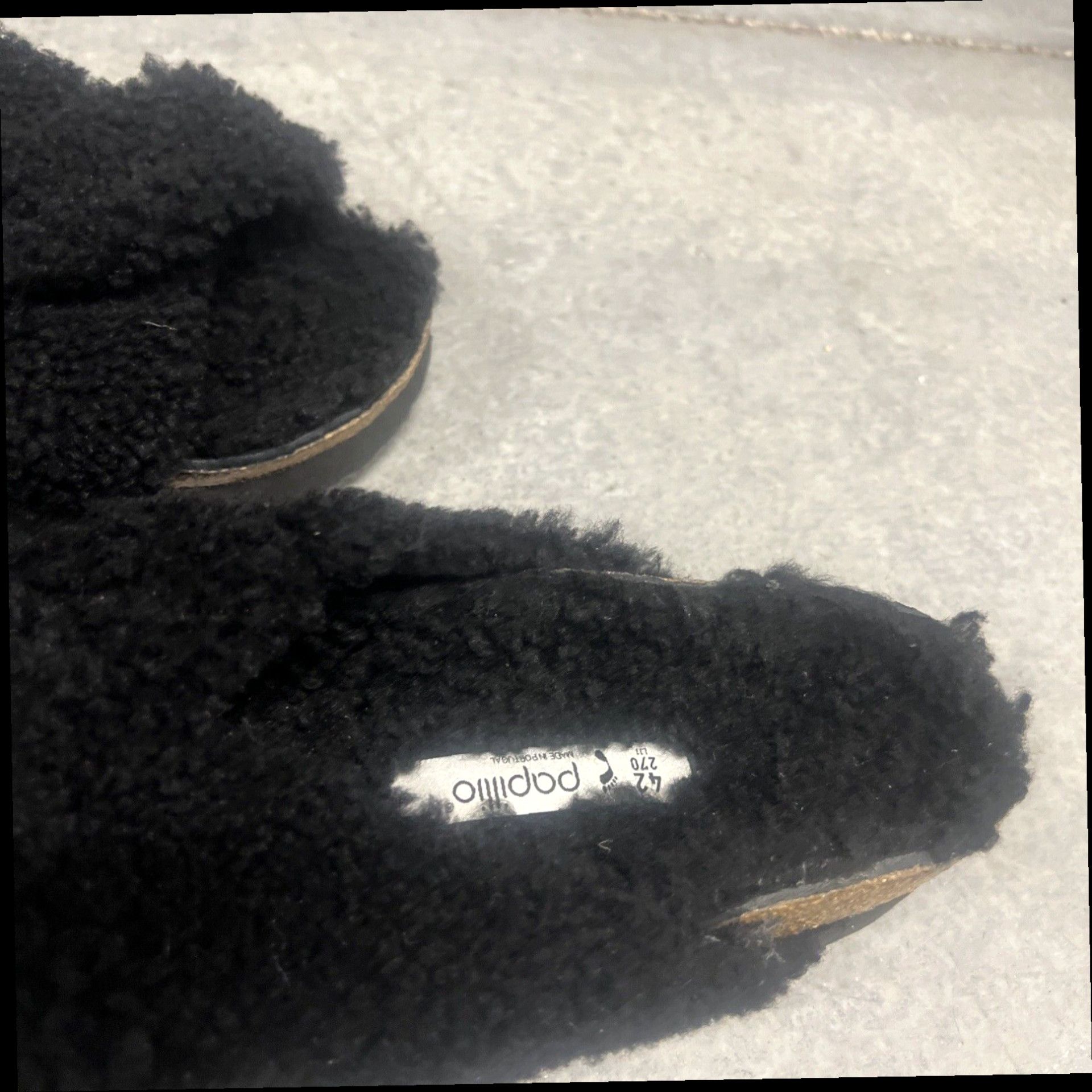 Birkenstock Birkenstock Papillio Daytona Genuine Shearling Fur Sandals Black SZ 42 Ladies 11 Size US 11 / IT 41 - 3 Thumbnail