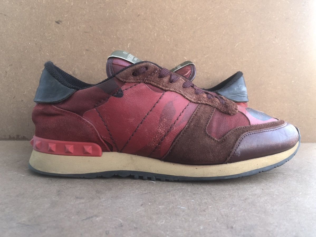 Designer × Valentino Valentino Garavani Red Leather Men’s Sneakers Size 41 Size US 9.5 / IT 39.5 - 7 Thumbnail