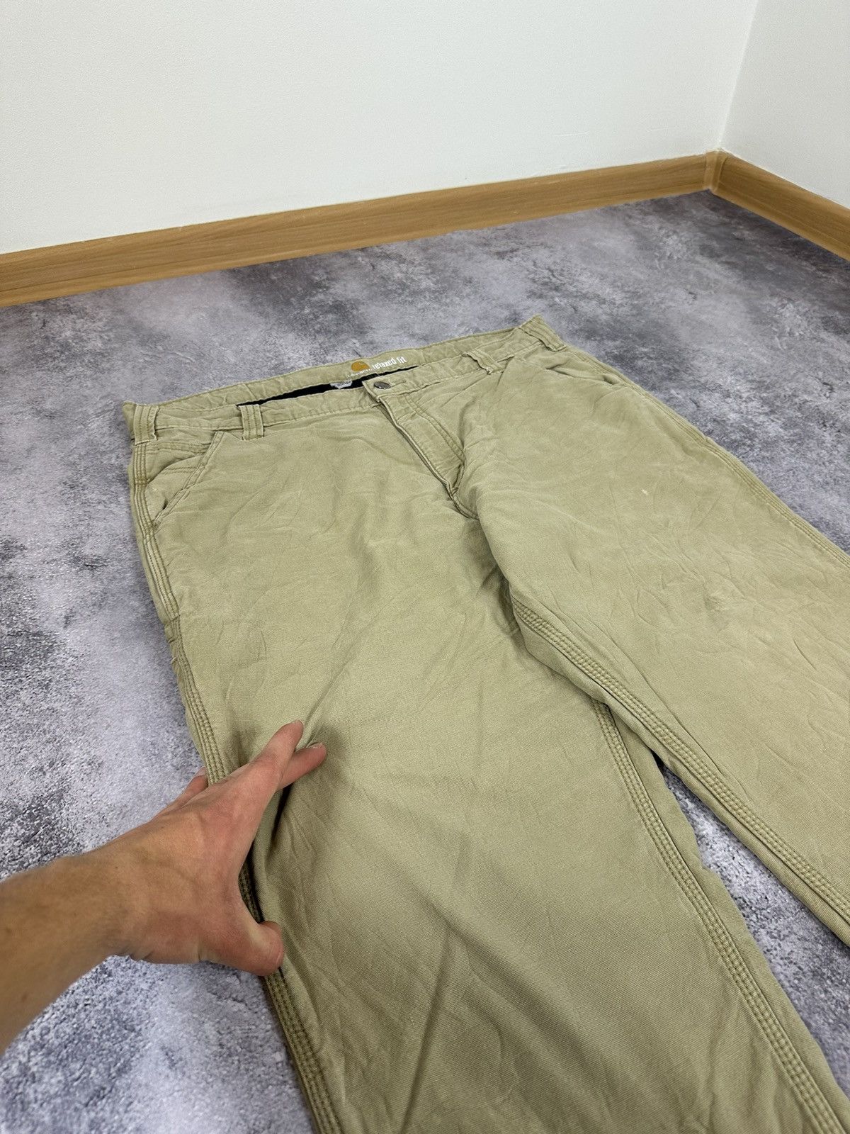 Carhartt Vintage Carhartt Lined Cargo Carpenter USA Baggy Work Pants Size US 38 / EU 54 - 14 Thumbnail
