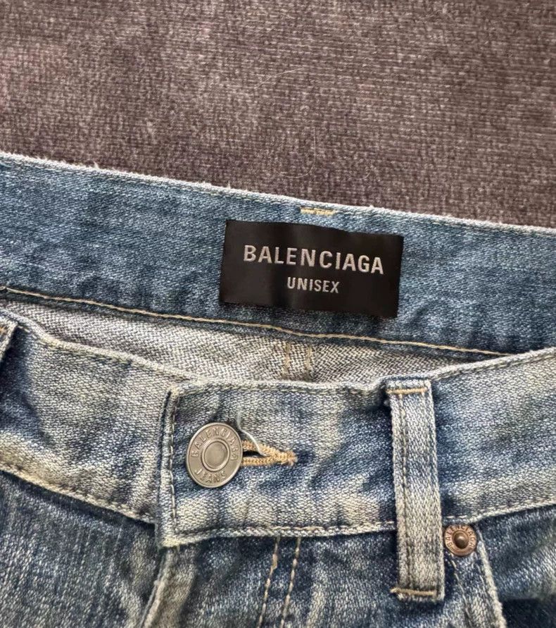 Balenciaga Balenciaga size S Low-Rise Straight-Leg Jeans Size US 27 - 3 Thumbnail