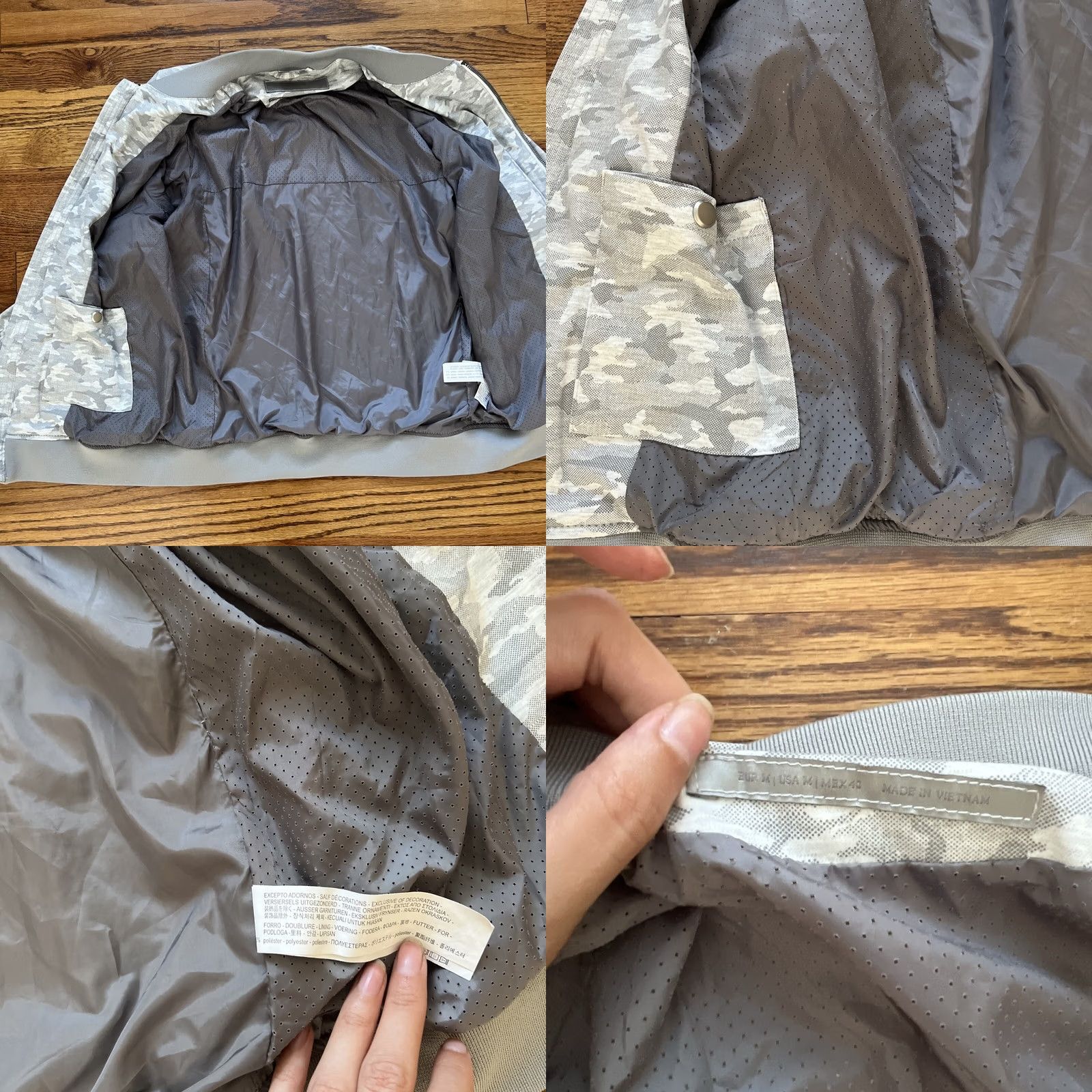 Zara Zara Bomber Jacket Camouflage Gray M Men Regular Size Jacket Mens M Camouflage Gray Bomber Jacket Size US M / EU 48-50 / 2 - 8 Thumbnail