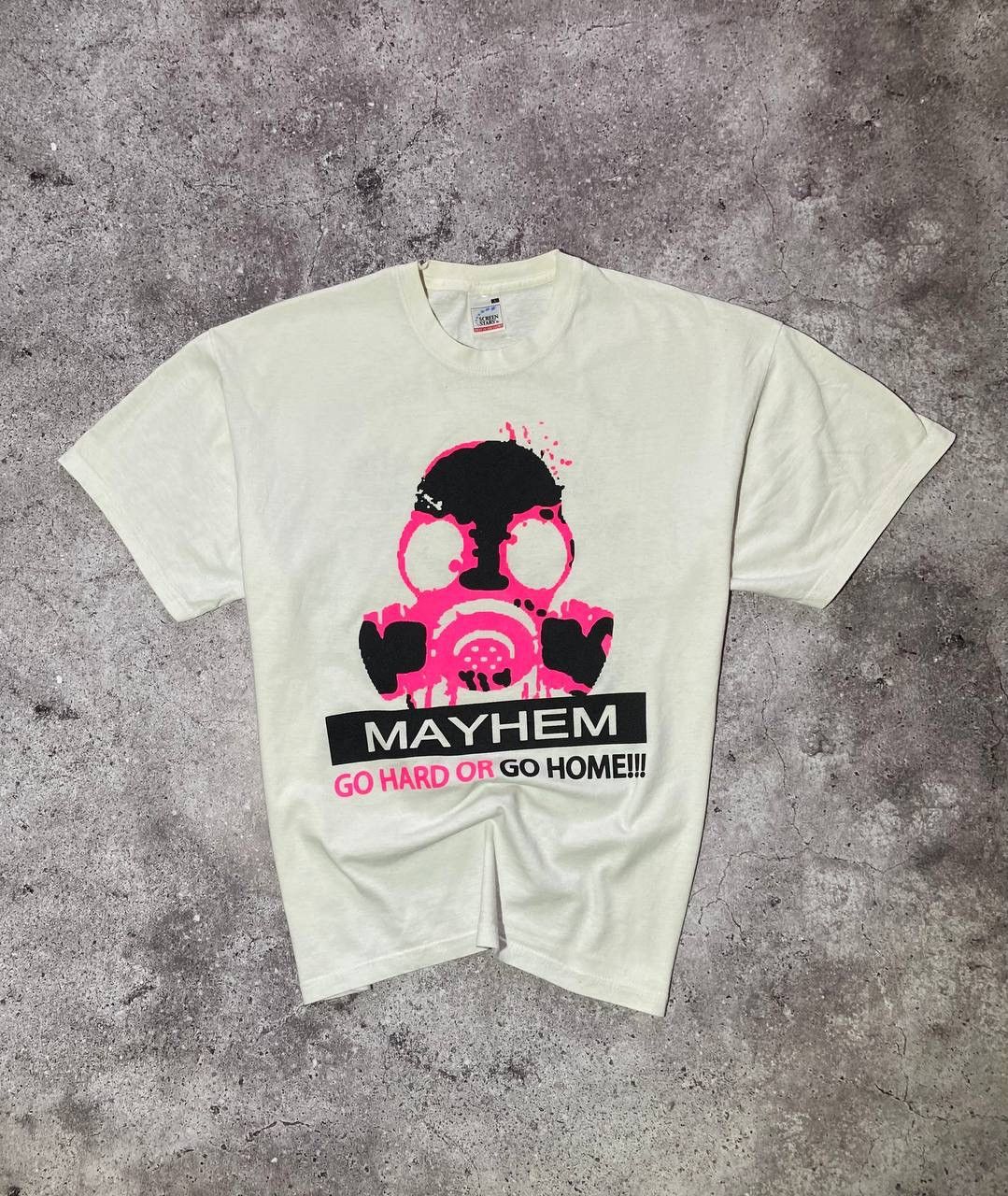 Vintage Vintage Mayhem "Go Hard Or Go Home" T-Shirt Screen Stars Size US L / EU 52-54 / 3 - 1 Thumbnail