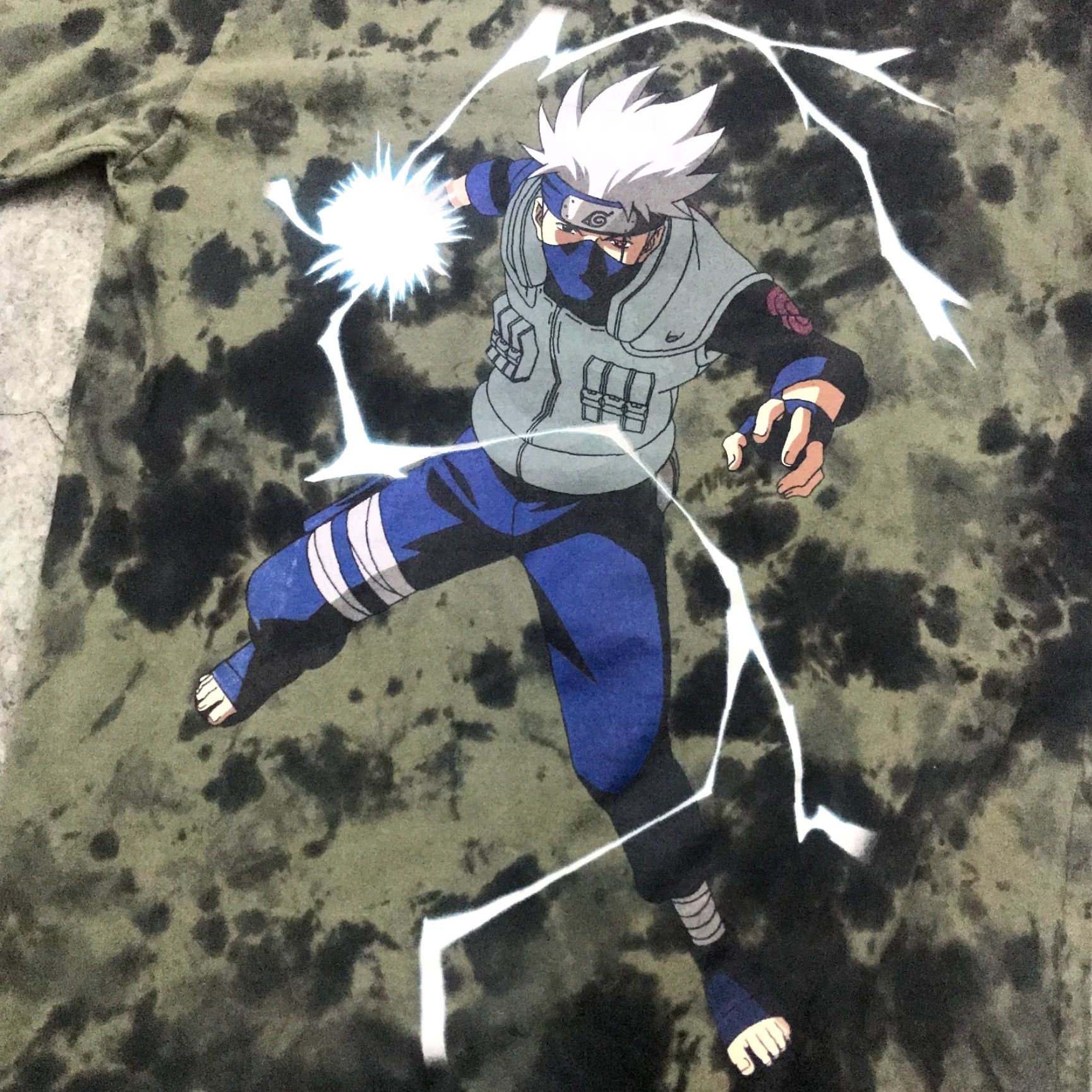 Vintage VINTAGE Naruto Kakashi Hatake Shirt Marvel Logo Short Sleeve Crew Neck Adult Extra Small Green Tie-Dye Graphic Print 90s Theme Mens Size US M / EU 48-50 / 2 - 2 Thumbnail