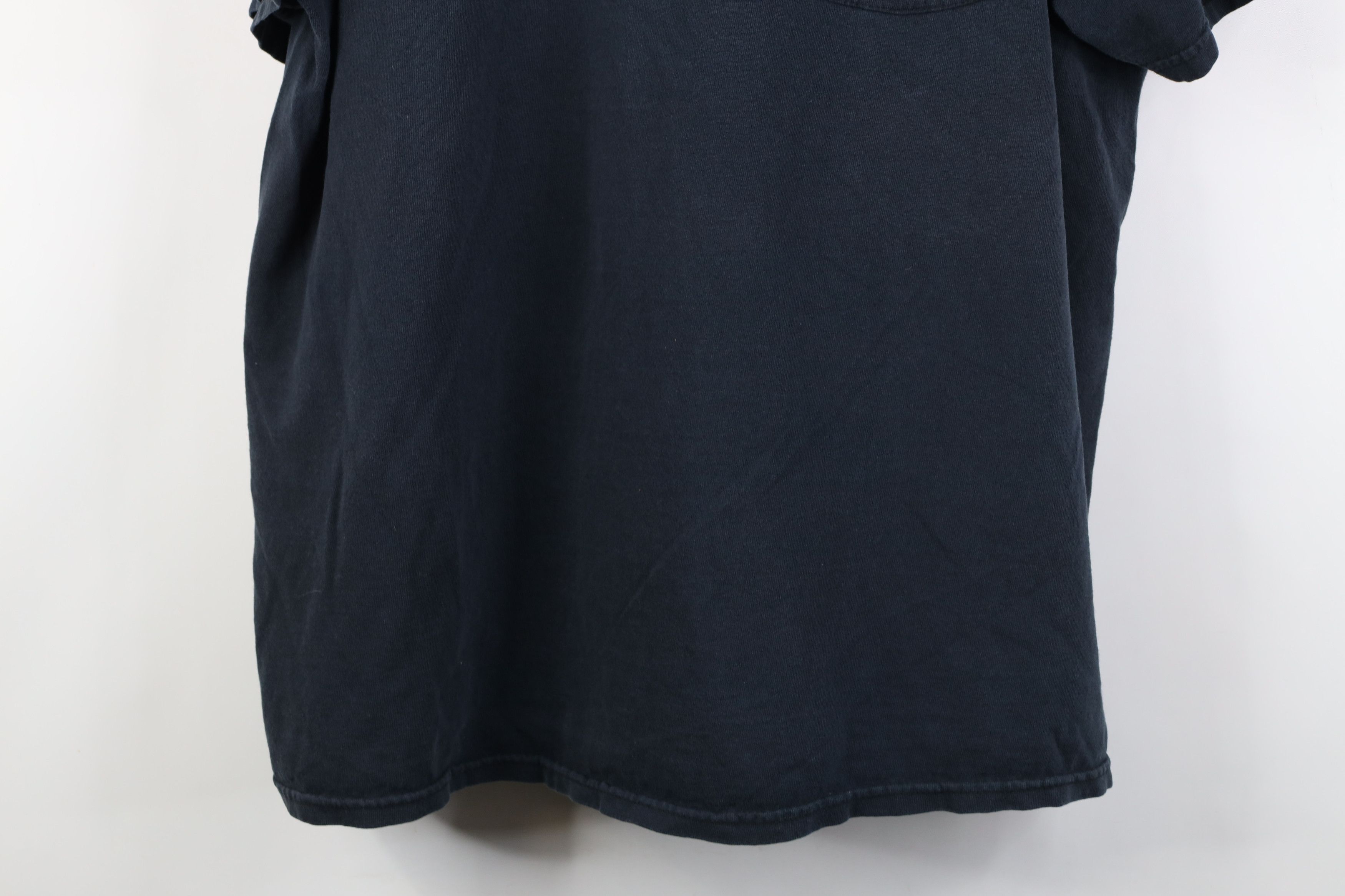 Vintage Vintage 90s Y2K Streetwear Blank Cotton Pocket T-Shirt Black Size US XXL / EU 58 / 5 - 3 Thumbnail