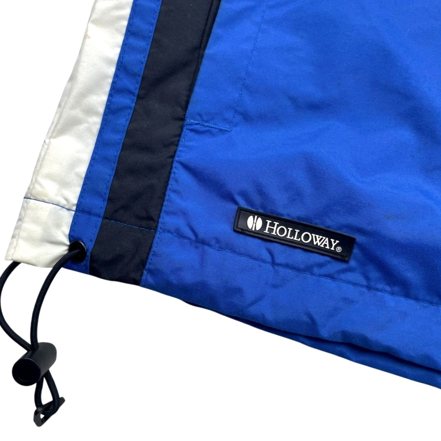 Holloway Holloway Ritz Carlton Palm Beach Men's Windbreaker Track Suit Blue/Black/White 2 Piece Medium Nylon 100% Wind Resistant Pockets Size 40R - 5 Thumbnail