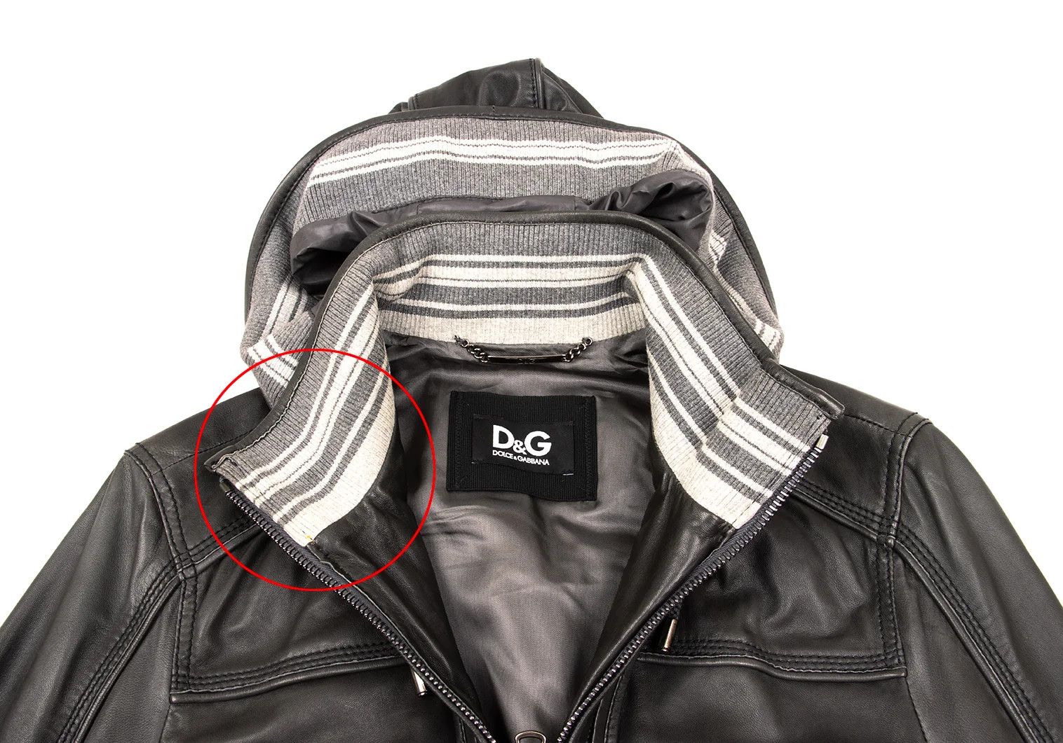 Dolce & Gabbana Hooded Zip Blouson in Charcoal, Size 46 Size US S / EU 44-46 / 1 - 4 Thumbnail