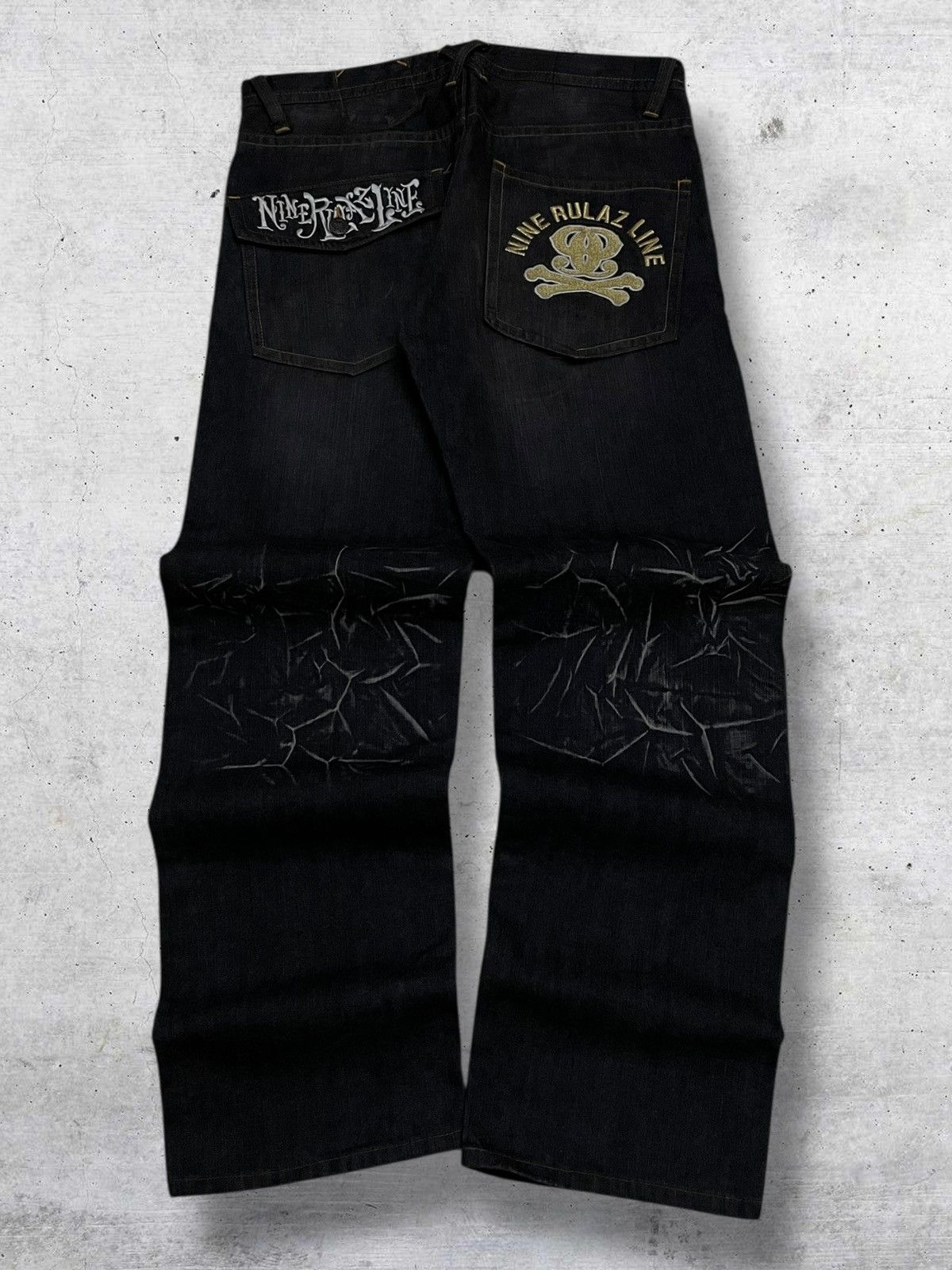 Japanese Brand VINTAGE CREATURE DRAGON JAPAN 90S DESIGNER NINE RULAZ DENIM Size US 34 / EU 50 - 8 Thumbnail