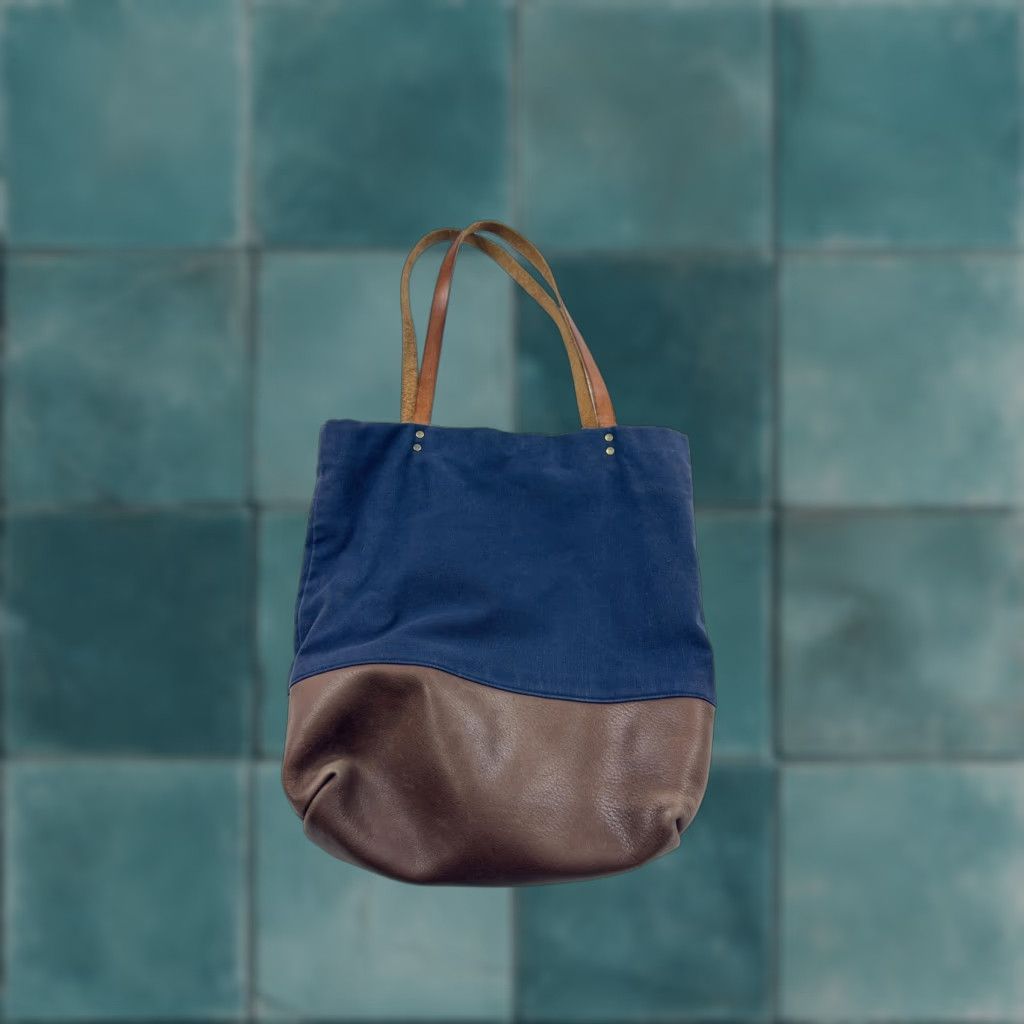 Umbrella Collective Tote Bag Womens Leather Canvas Large Shoulder Purse Handbag