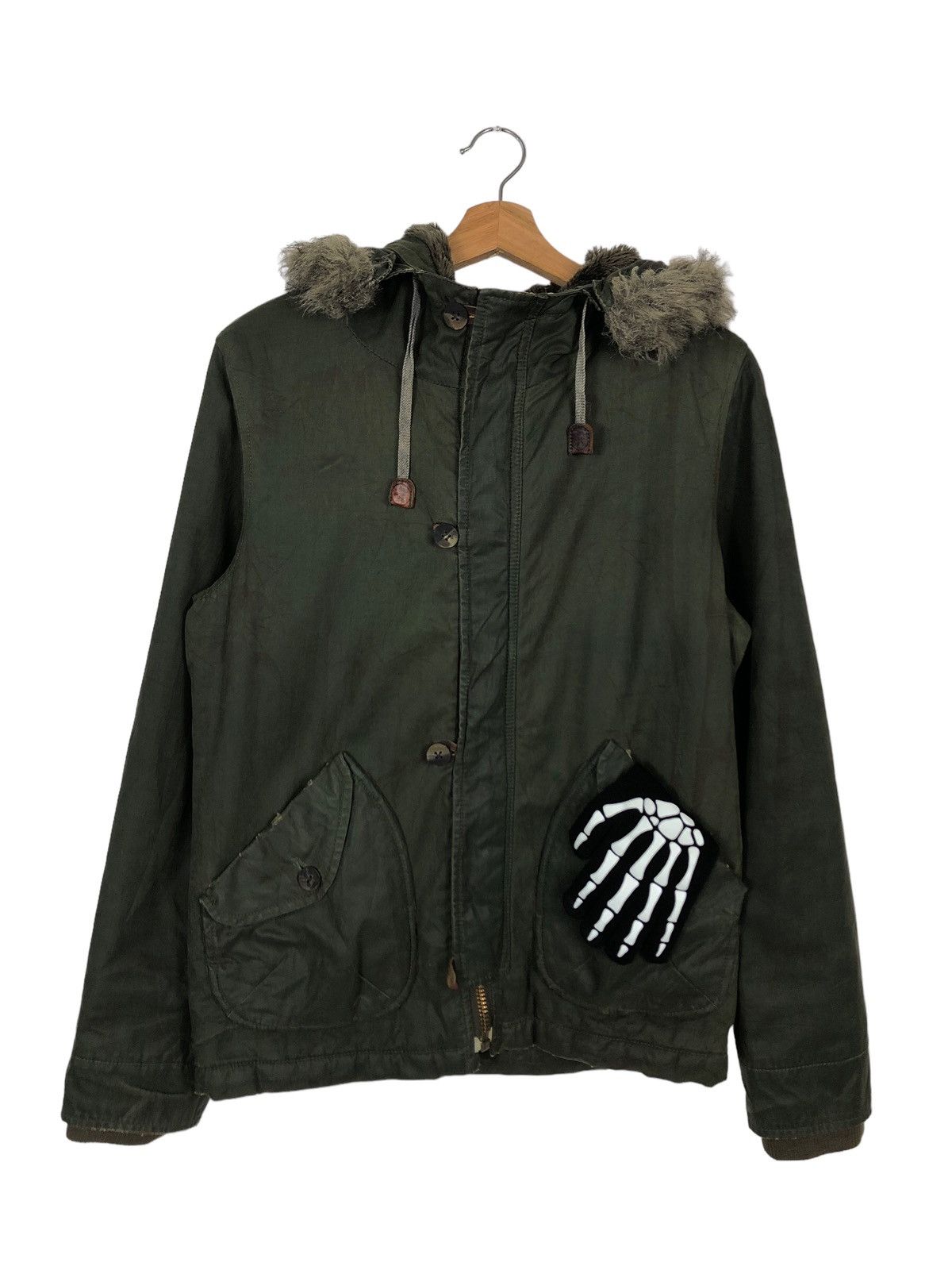 Japanese Brand 🔥VINTAGE MILITARY DESIGN SURVIVAL JACKET R 45RPM JAPAN Size US M / EU 48-50 / 2 - 1 Thumbnail