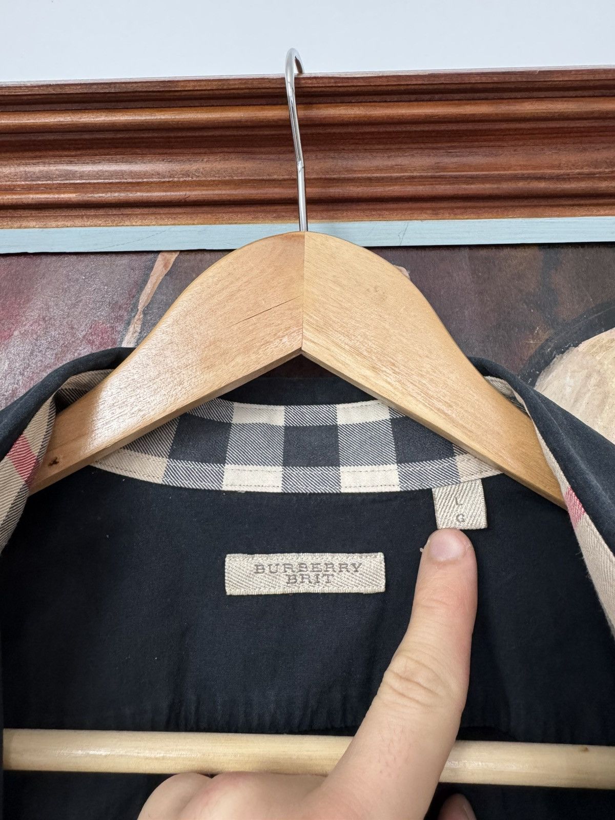 Burberry Burberry Button Up Casual Shirt Black Nova Check Rare Luxury Size US L / EU 52-54 / 3 - 5 Thumbnail