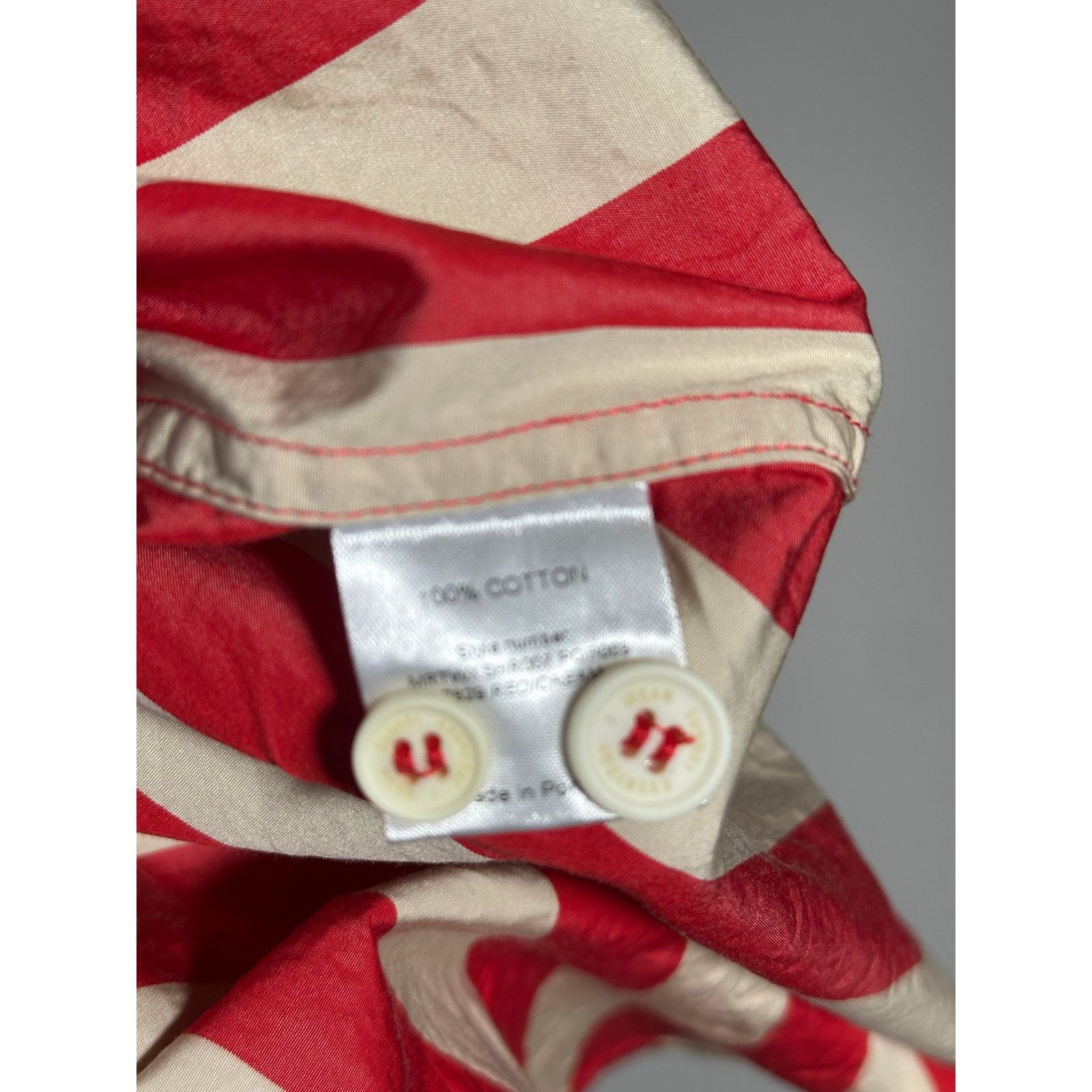 Sunnei Sunnei Red Striped Button Up Size US M / EU 48-50 / 2 - 3 Thumbnail