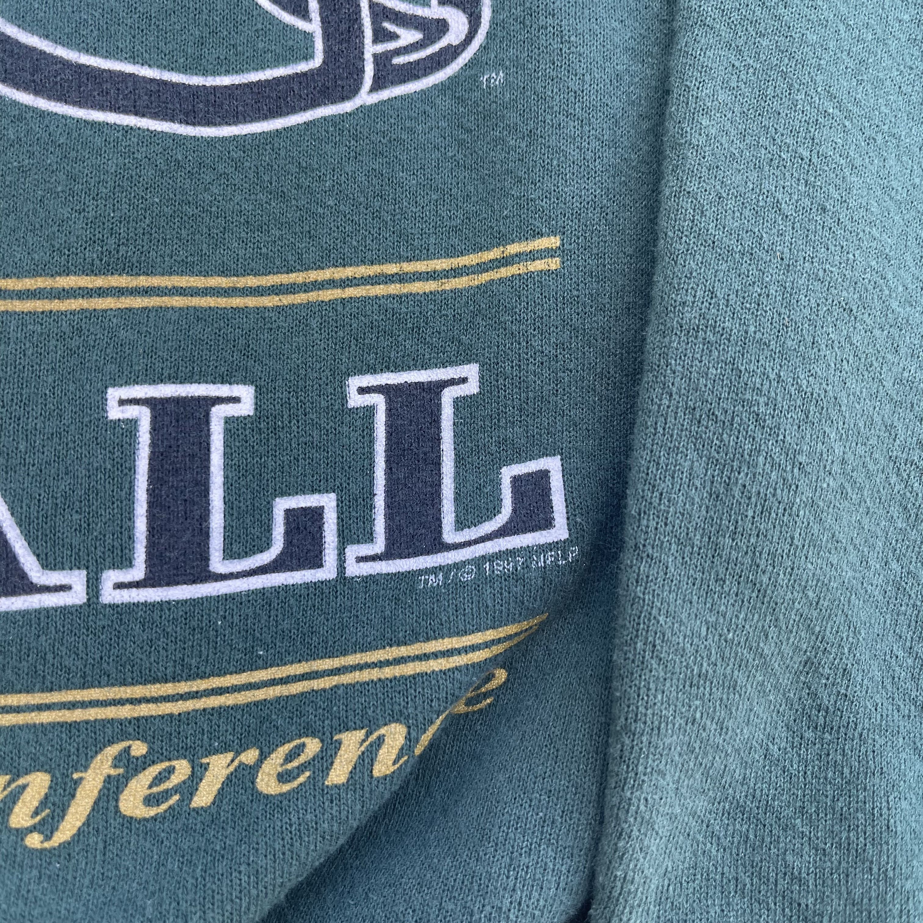 Vintage 1997 NFL New York Jets Crewneck Sweater Size US M / EU 48-50 / 2 - 2 Thumbnail