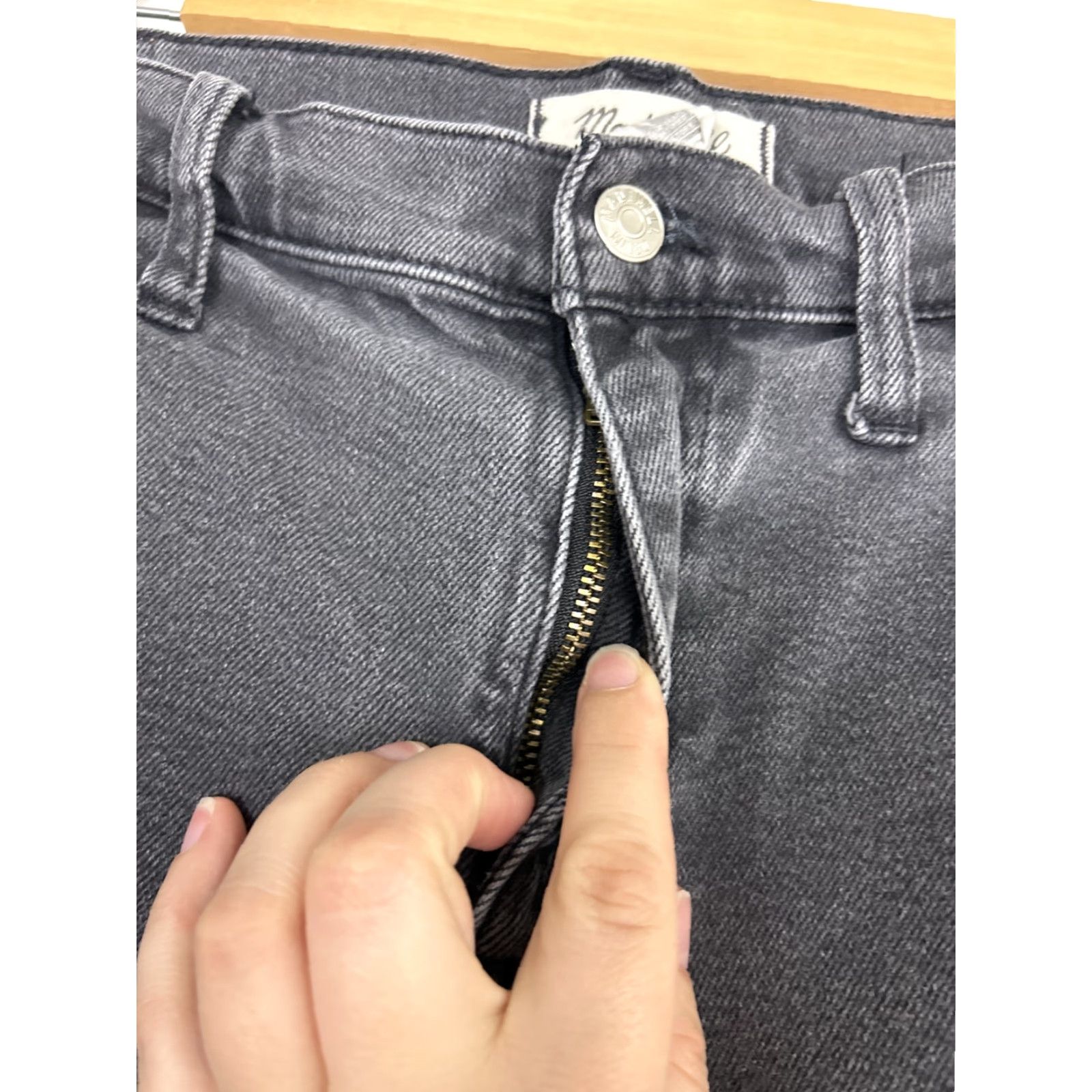 Madewell Madewell Black The Girl Jean Wide Leg Distressed Women Size 31 P 34x24 Cropped Size 24" / US 00 / IT 34 - 6 Thumbnail