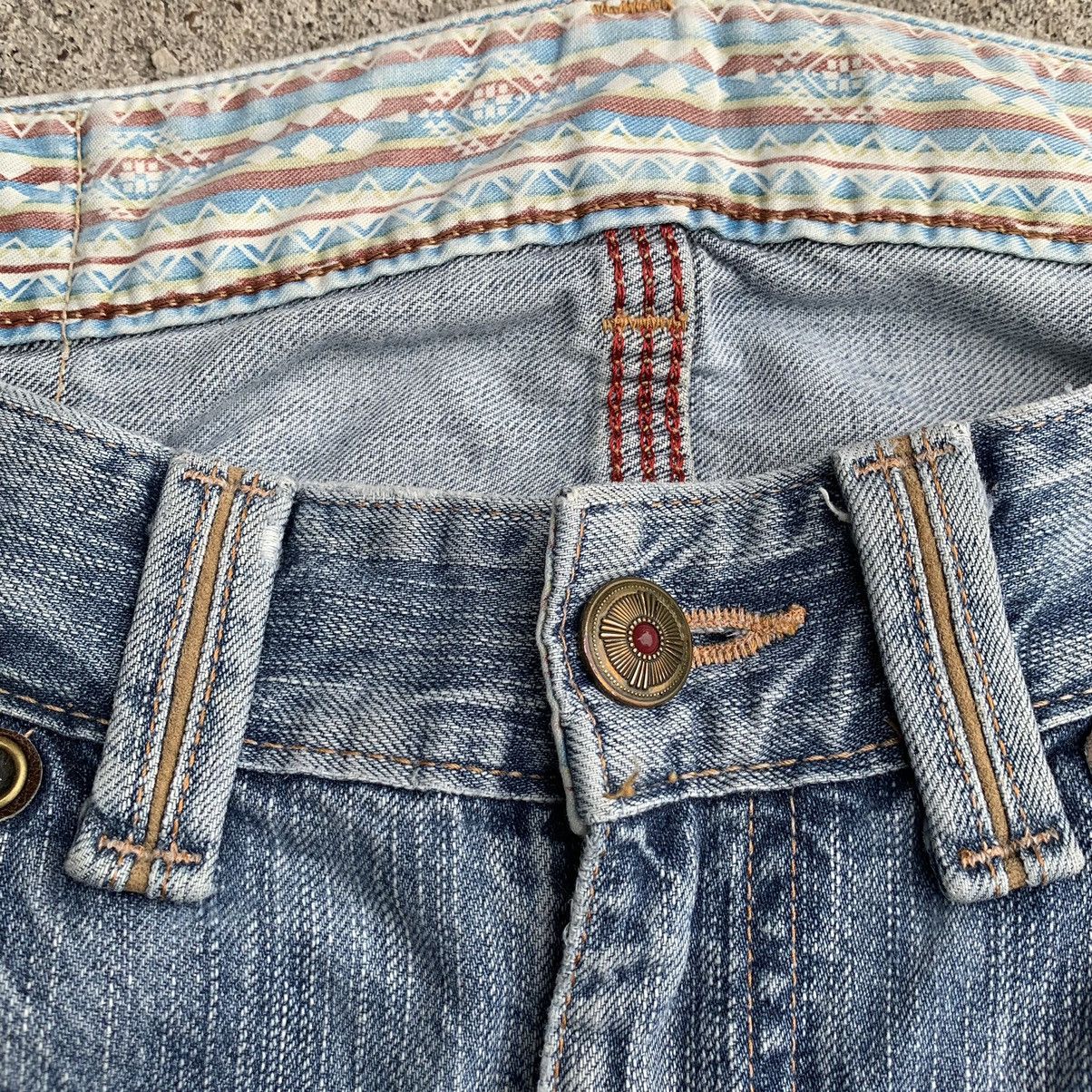 Japanese Brand Vintage Japan Edwin Navajo Distressed Two Tone Denim W35 Size US 35 - 9 Thumbnail