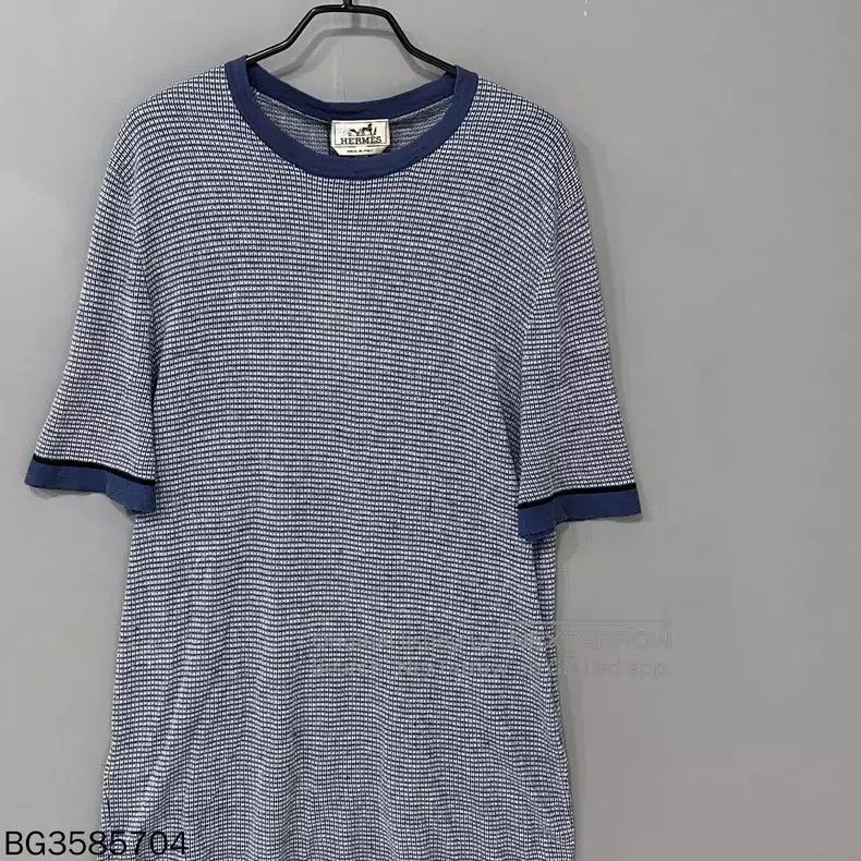 Hermes Hermes H Printed Knit Short-Sleeve Size L / US 10 / IT 46 - 1 Thumbnail