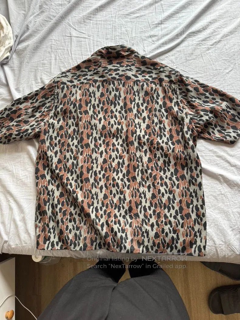 Wacko Maria Wacko Maria Gray Leopard Print Shirt Size US M / EU 48-50 / 2 - 2 Thumbnail