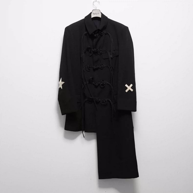 Yohji Yamamoto Yohji Yamamoto 2019AW star embroidered buttoned asymmetric Size US L / EU 52-54 / 3 - 1 Thumbnail