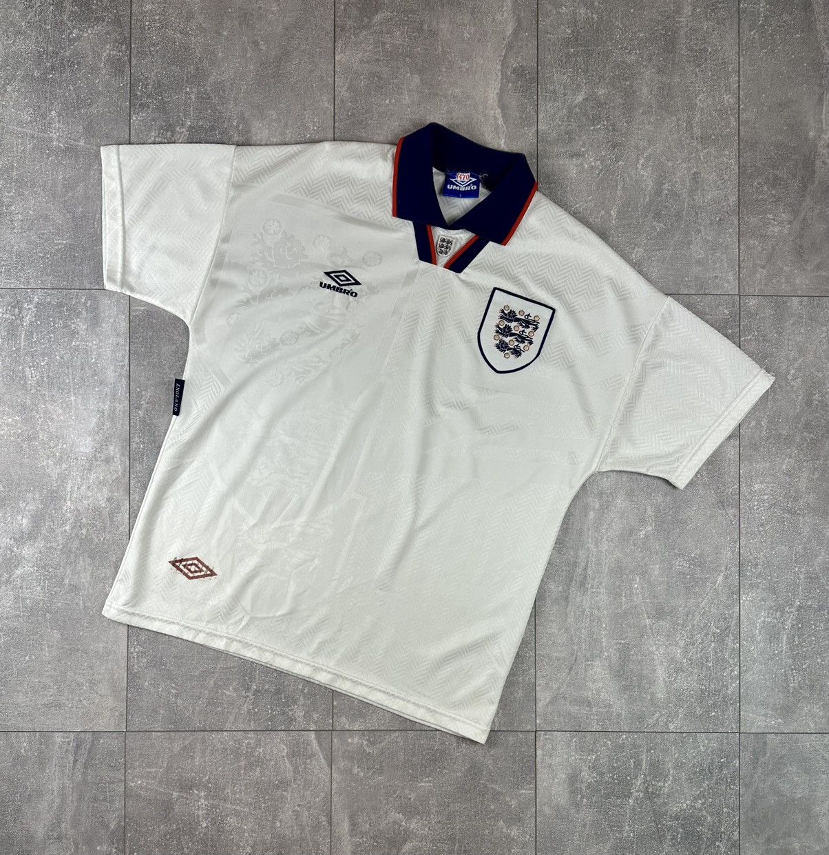 Umbro Umbro England National Team 1993/94 Home Retro Jersey Size US L / EU 52-54 / 3 - 1 Thumbnail