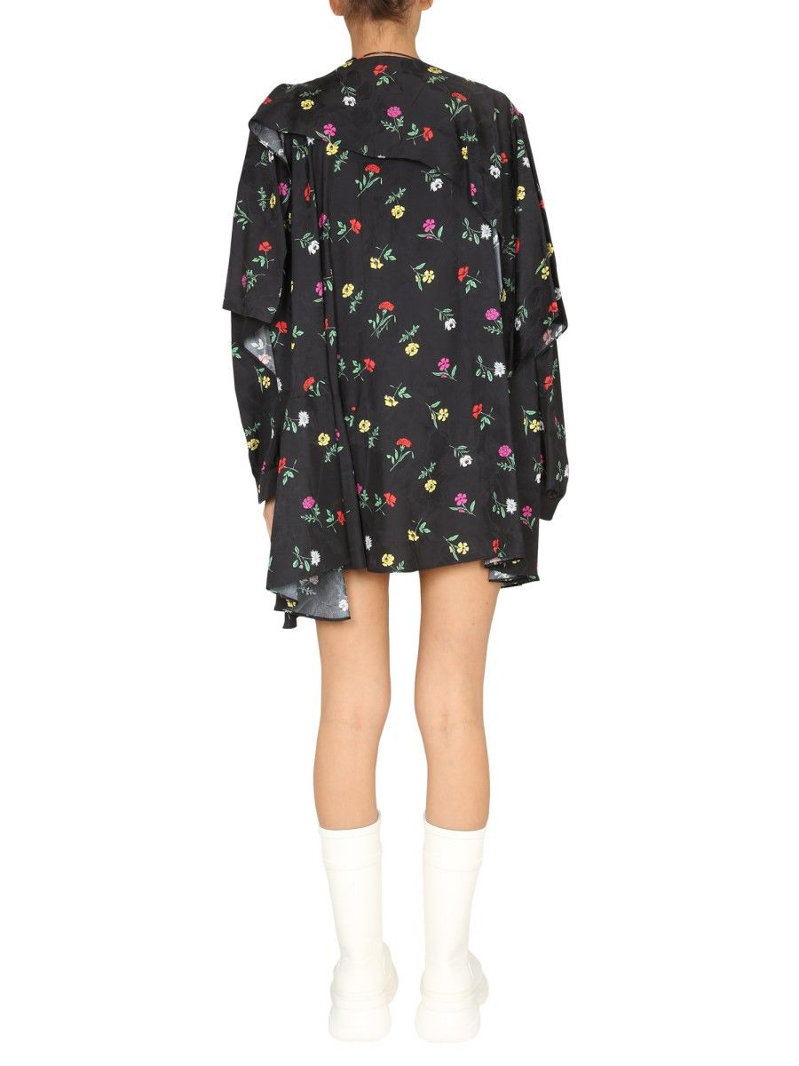 Balenciaga o1y0625 Mini Dress in Multicolor Size M / US 6-8 / IT 42-44 - 3 Thumbnail