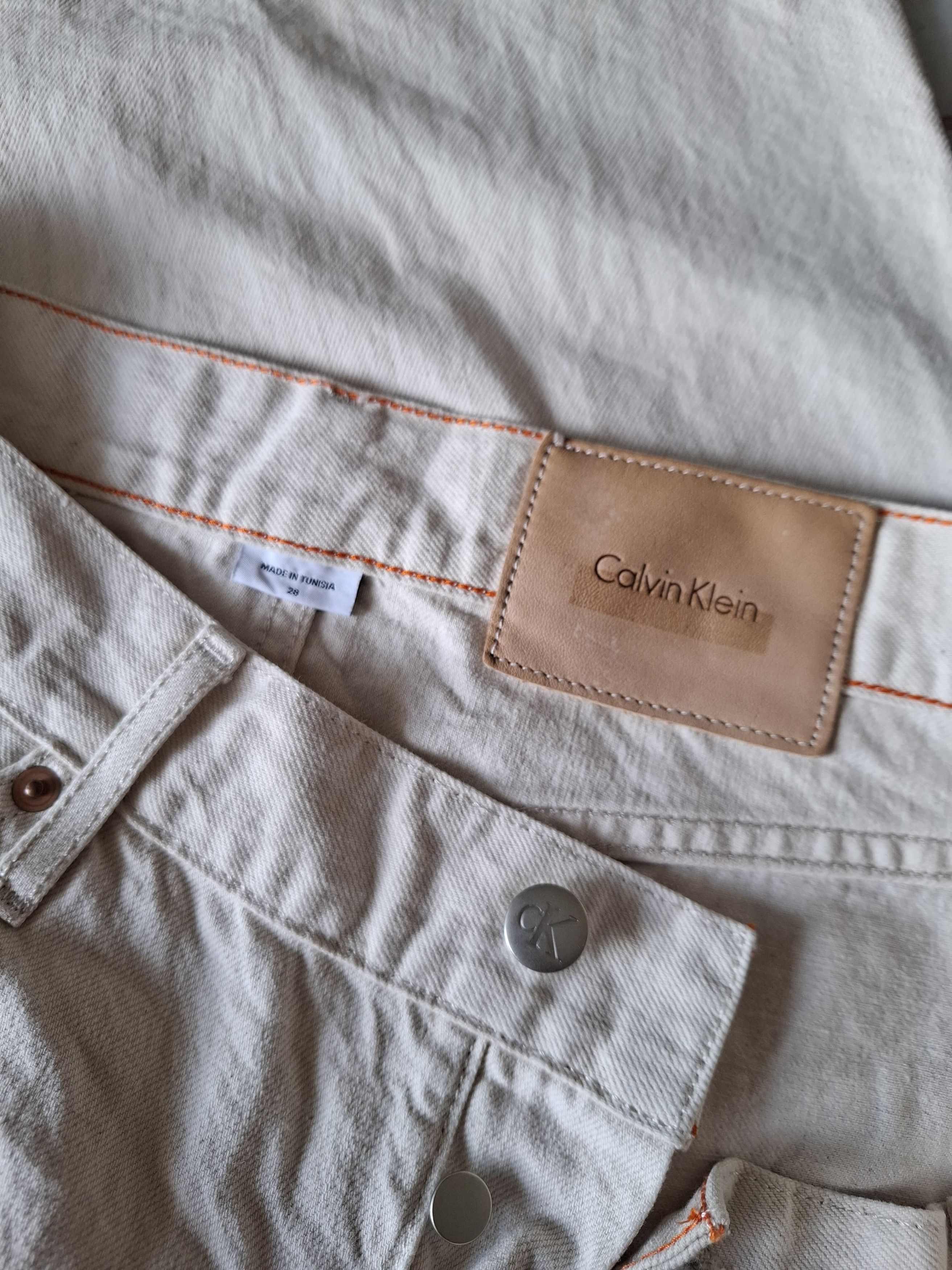 Calvin Klein Calvin Klein x heron Preston broken white jeans Size US 31 - 9 Thumbnail