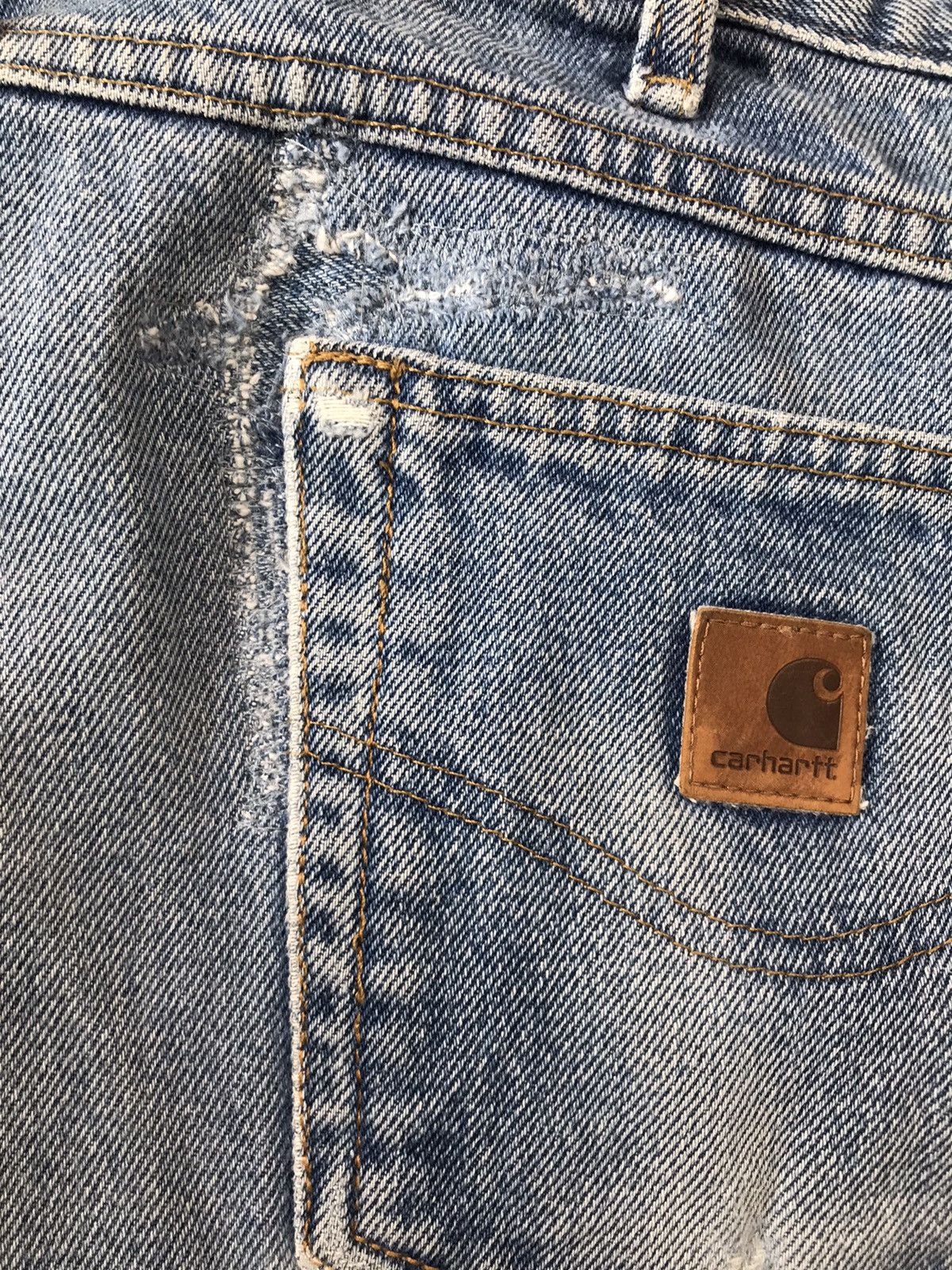 Carhartt Vintage Carhartt B17 DST repaired denim Size US 38 / EU 54 - 17 Thumbnail