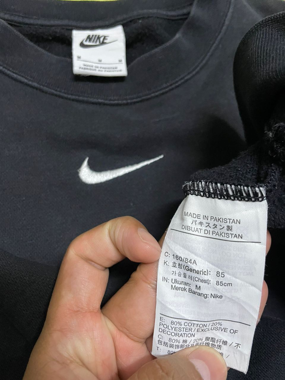 Nike × Vintage Nike Center Sweatshirt Cropped Top Size M / US 6-8 / IT 42-44 - 4 Thumbnail