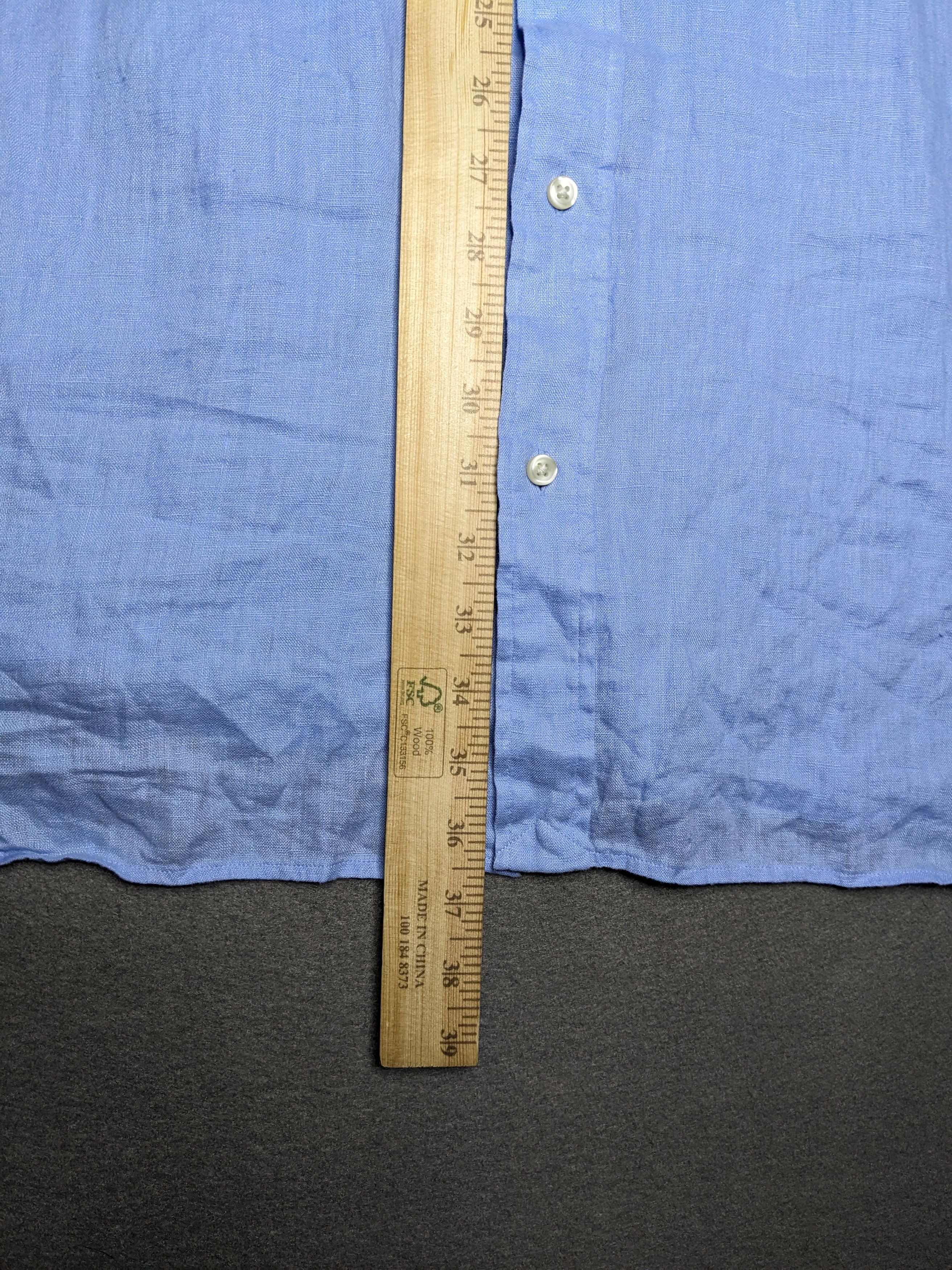 Polo Ralph Lauren Polo Ralph Lauren 100% Linen Shirt 4XB Button Down Blue Size US XXL / EU 58 / 5 - 10 Thumbnail