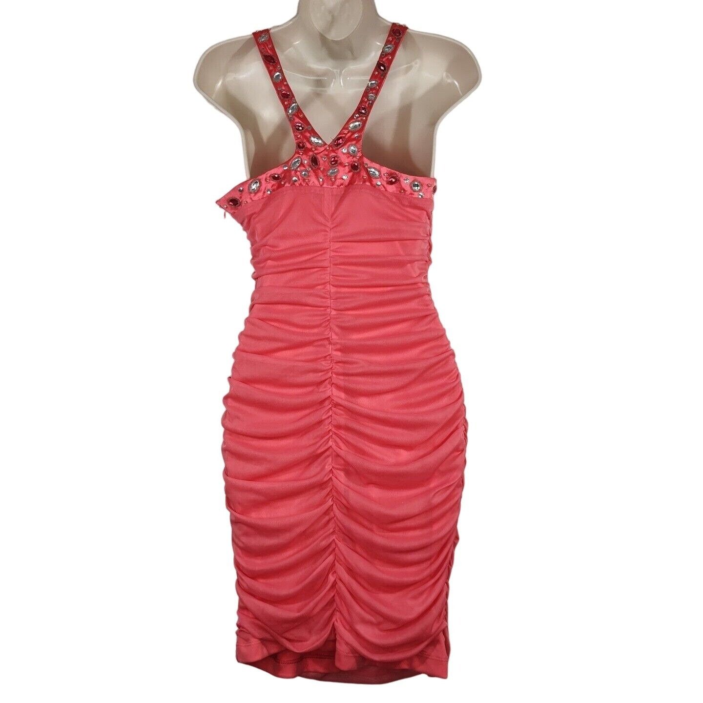 Other Sequin Heart Jeweled Trim Bodycon Sheath Dress Size 11 Size L / US 10 / IT 46 - 5 Thumbnail